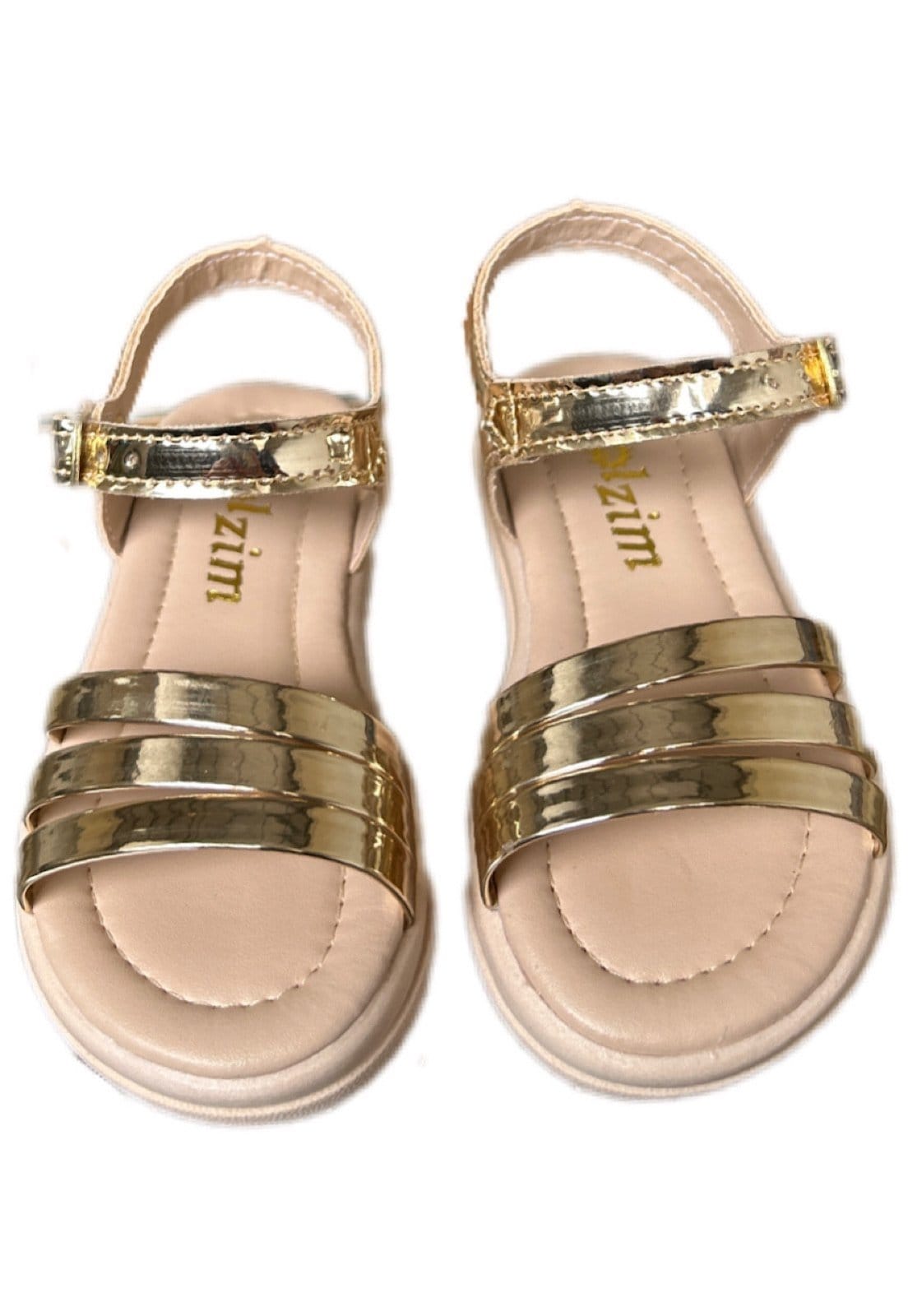 Vista 2 Infantil - Sandalia menina Tiras para meninas Solzim SOLZIM CALÇADOS dourado