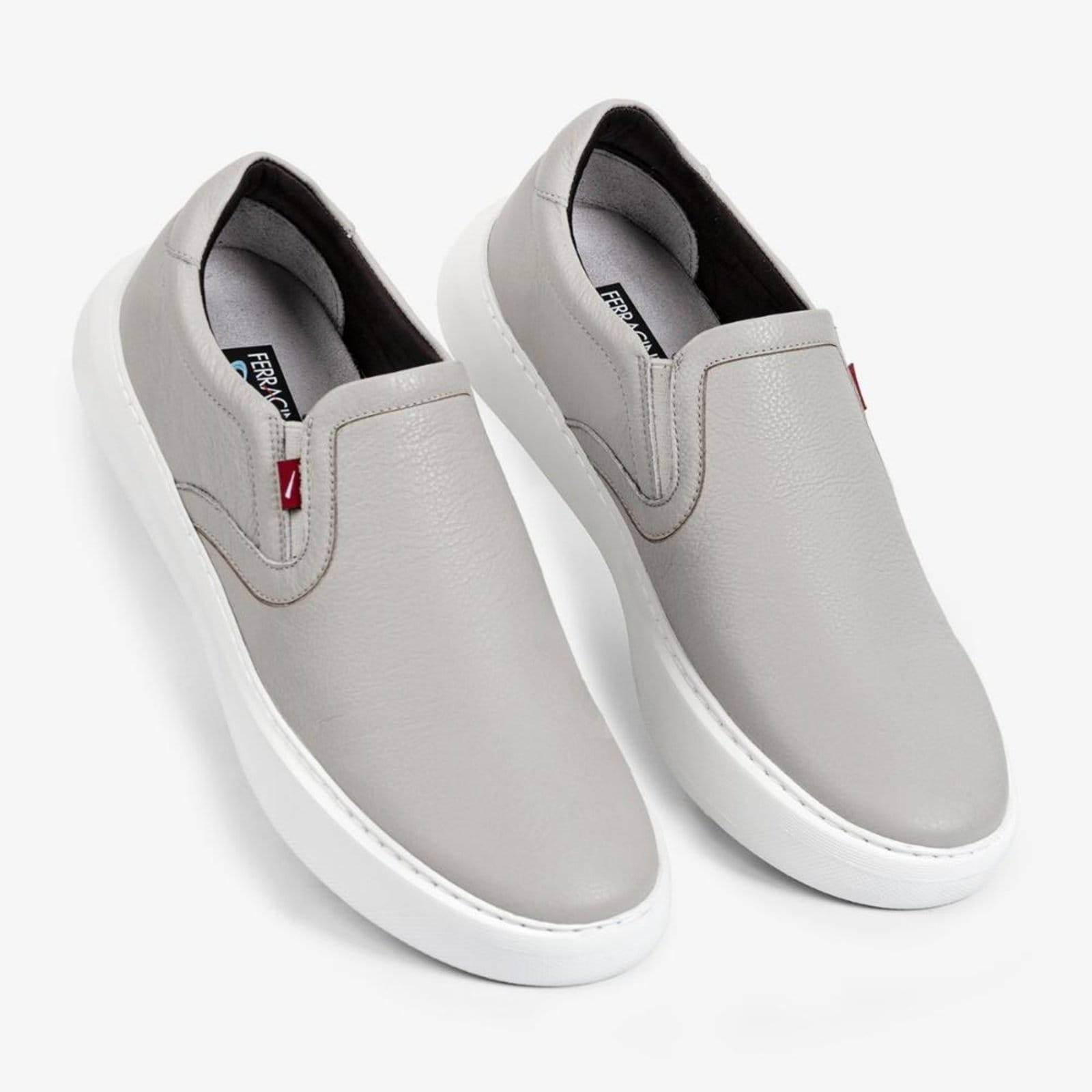 Vista 2 Slip On Masculino Couro Marvin Ferracini 7319-683C FERRACINI branco