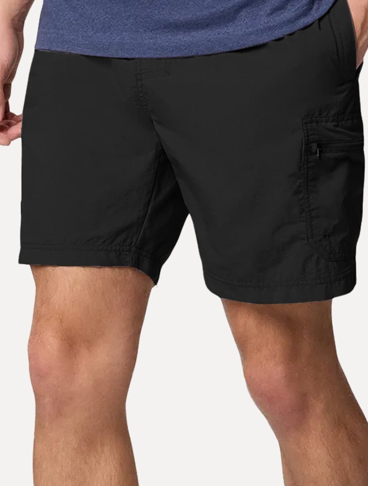 Vista principal Bermuda Columbia Masculina Cargo Mountaindale Preta Columbia preto