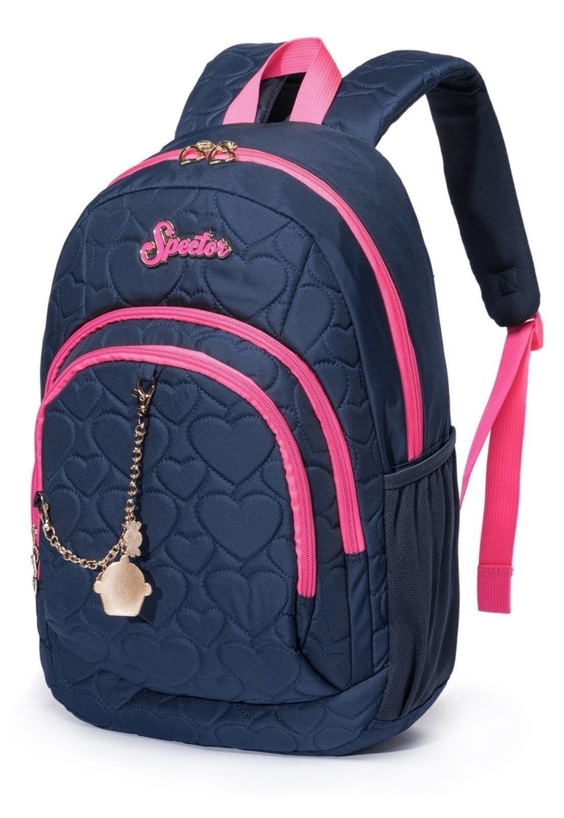 Vista 2 Infantil - Mochila Feminina Escolar Faculdade Spector Reforçada Spector azul