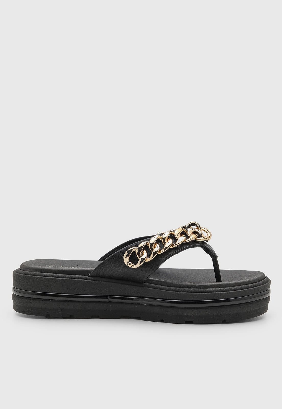 Vista 2 Sandália Feminina cê Corrente Preta BEBECÊ preto