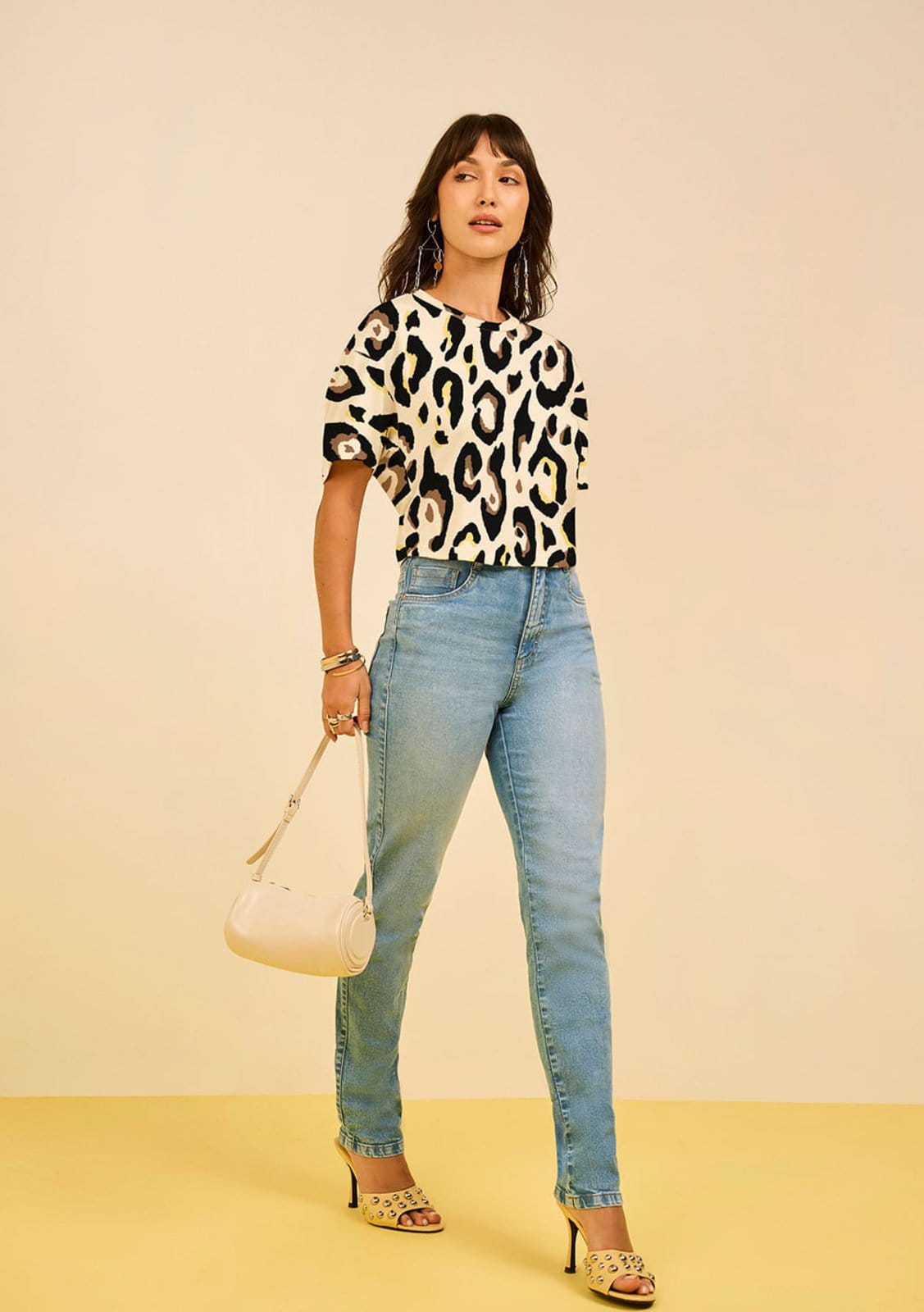 Vista principal Calça Zinco Skinny Média Zinco azul