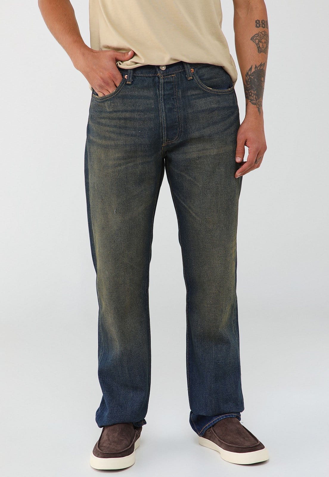 Calça Masculina Levi's 501 Original Escuro