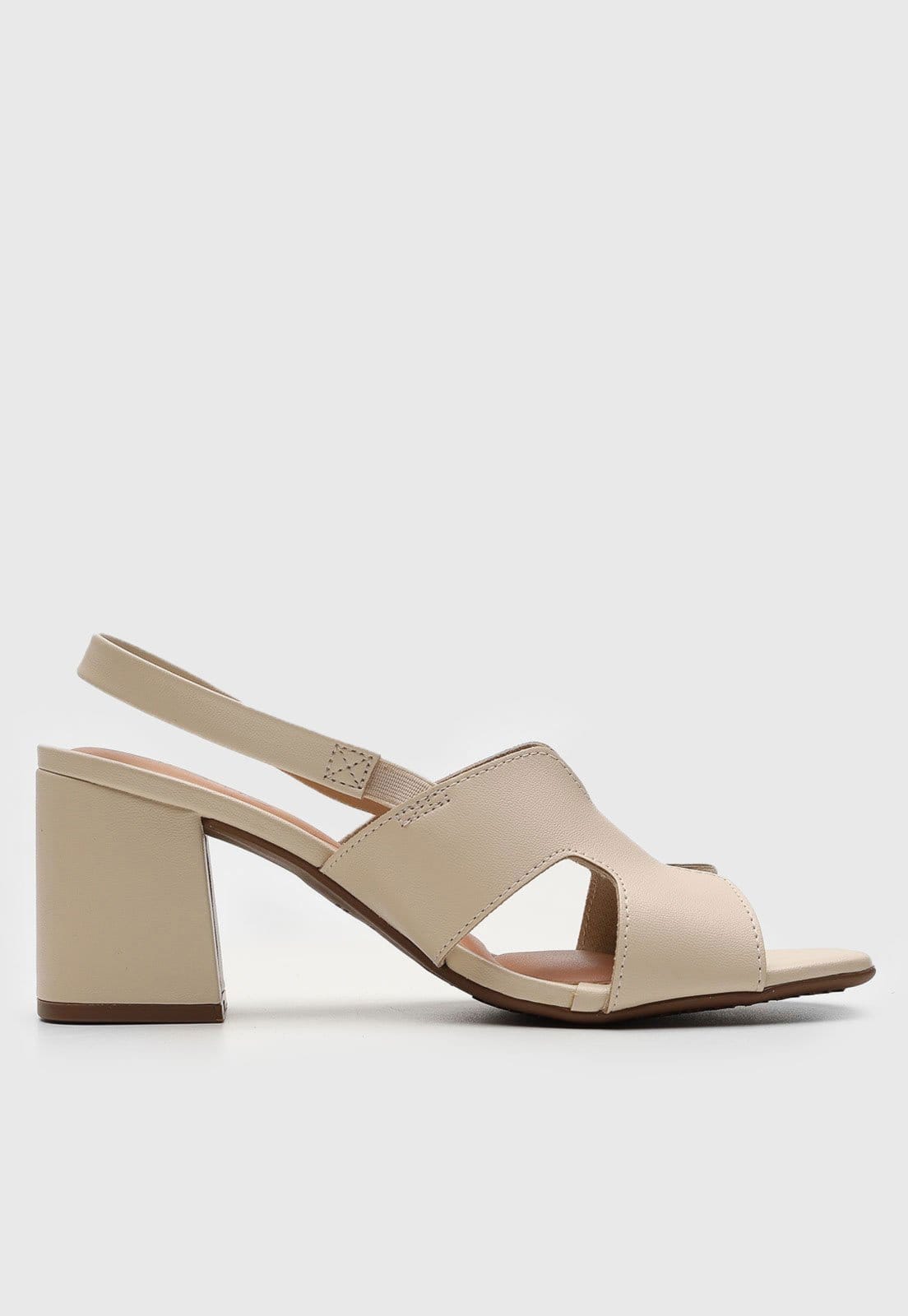 Vista 2 Sandália Beira Rio Recortes Off-White BEIRA RIO off-white white