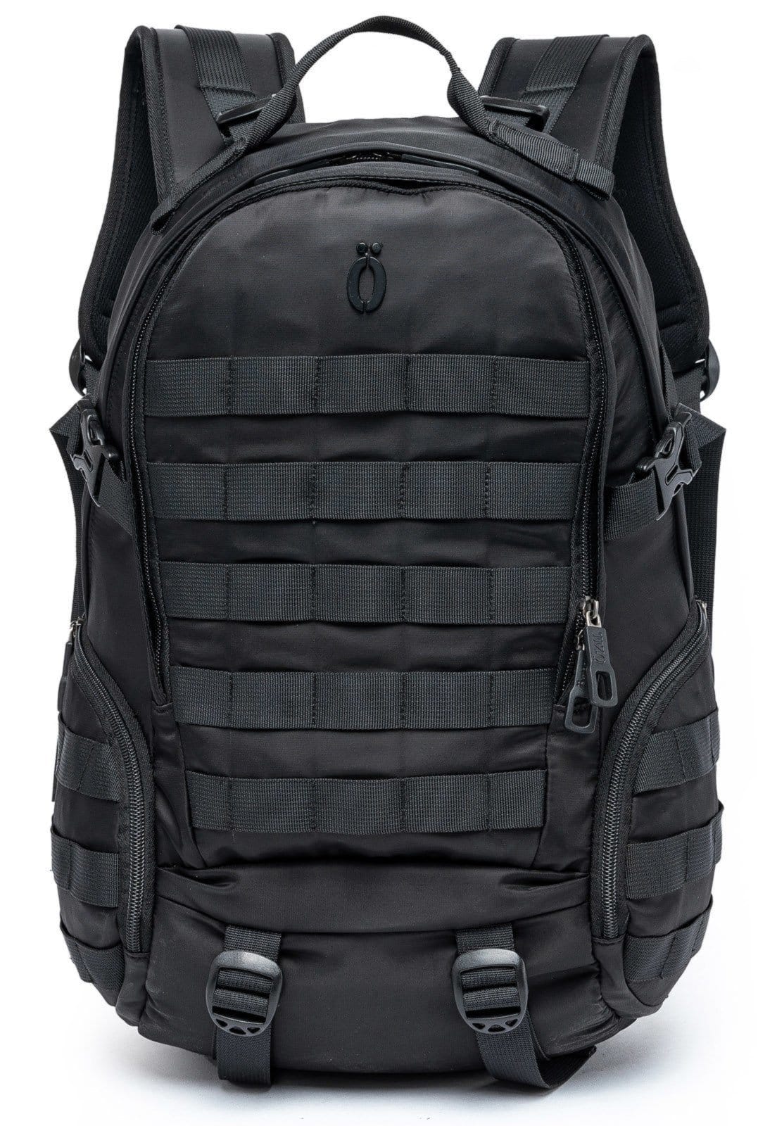 Vista principal Mochila Masculina Notebook Bolsa Tática Resistente Espaçosa Esportiva Trabalho Casual Ozil preto