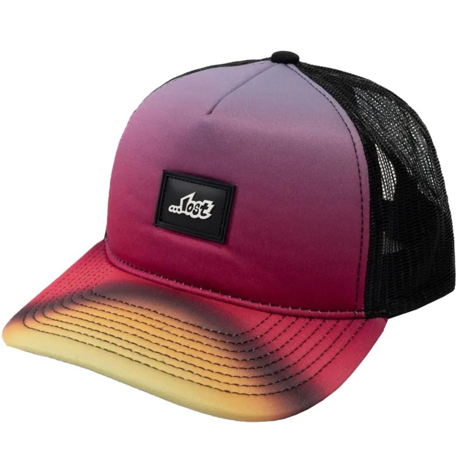 Vista principal Boné Lost Aba Curva Trucker Sunset SM24 Lost rosa