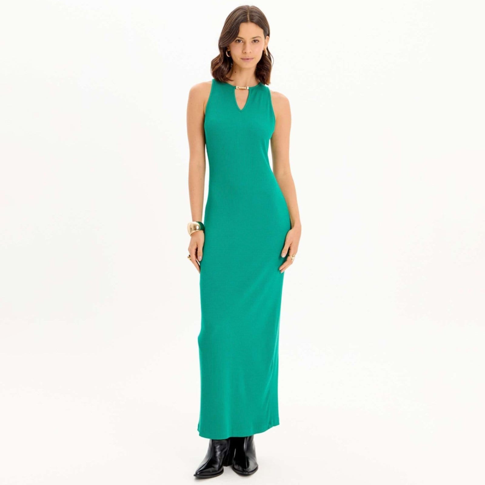 Vestido Super Mid Lança Perfume Canelado In25 Feminino