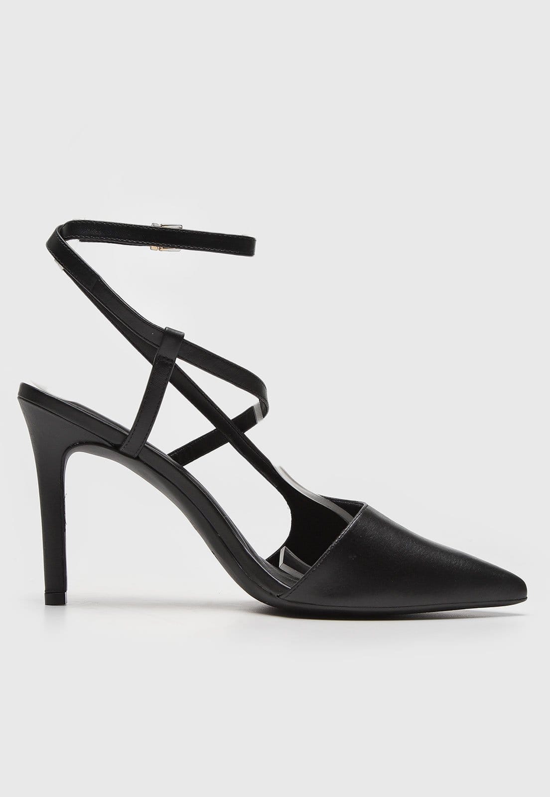 Vista 2 Sandália Loucos E Santos Tira Cruzada Preta Loucos e Santos preto