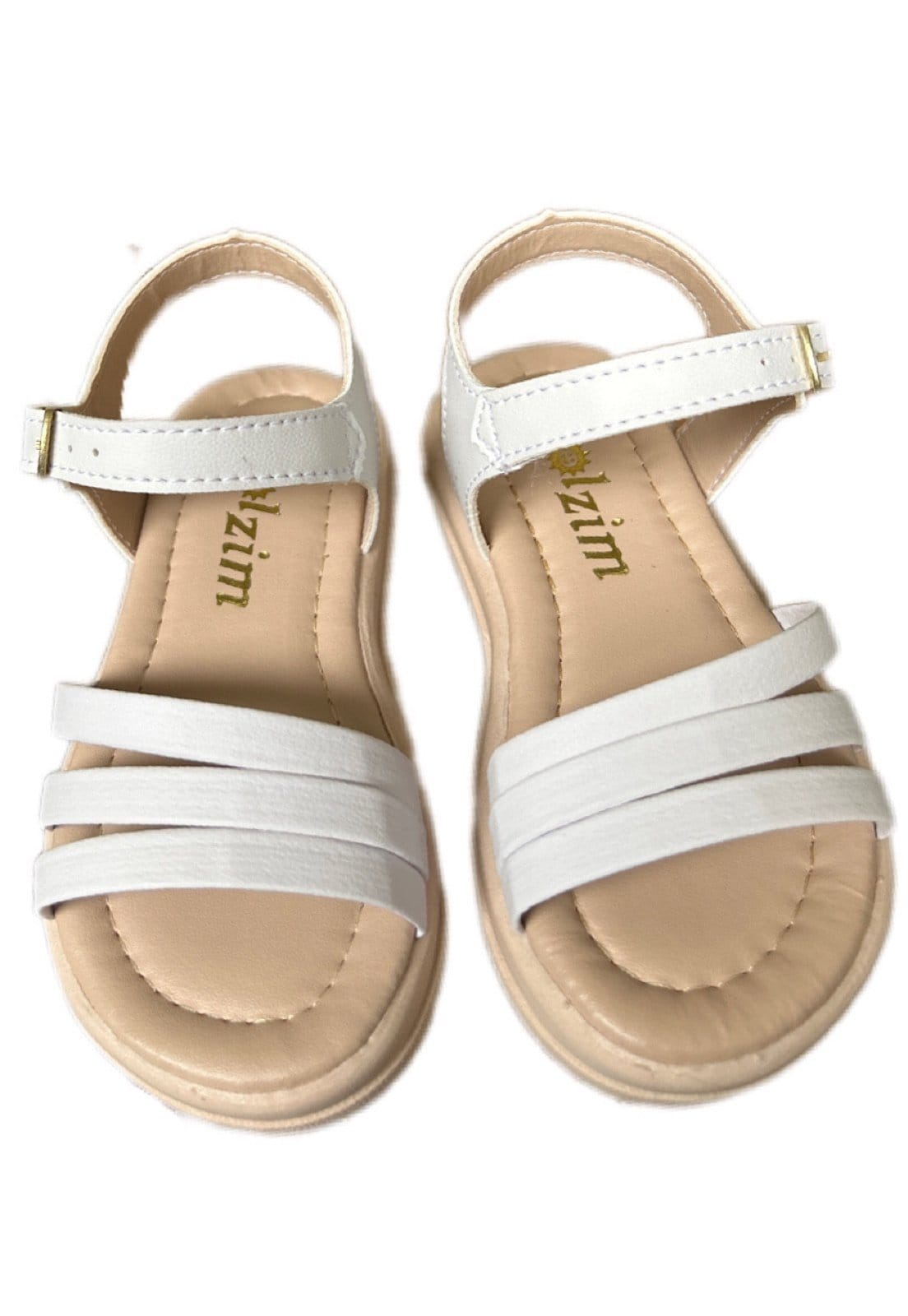 Vista 2 Infantil - Sandalia menina Tiras para meninas Solzim Branca SOLZIM CALÇADOS branco