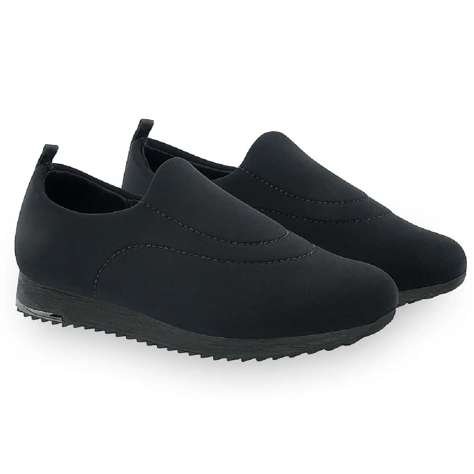 Vista 2 Tênis Usaflex Slip On em Elastano Conforto e Praticidade Usaflex preto