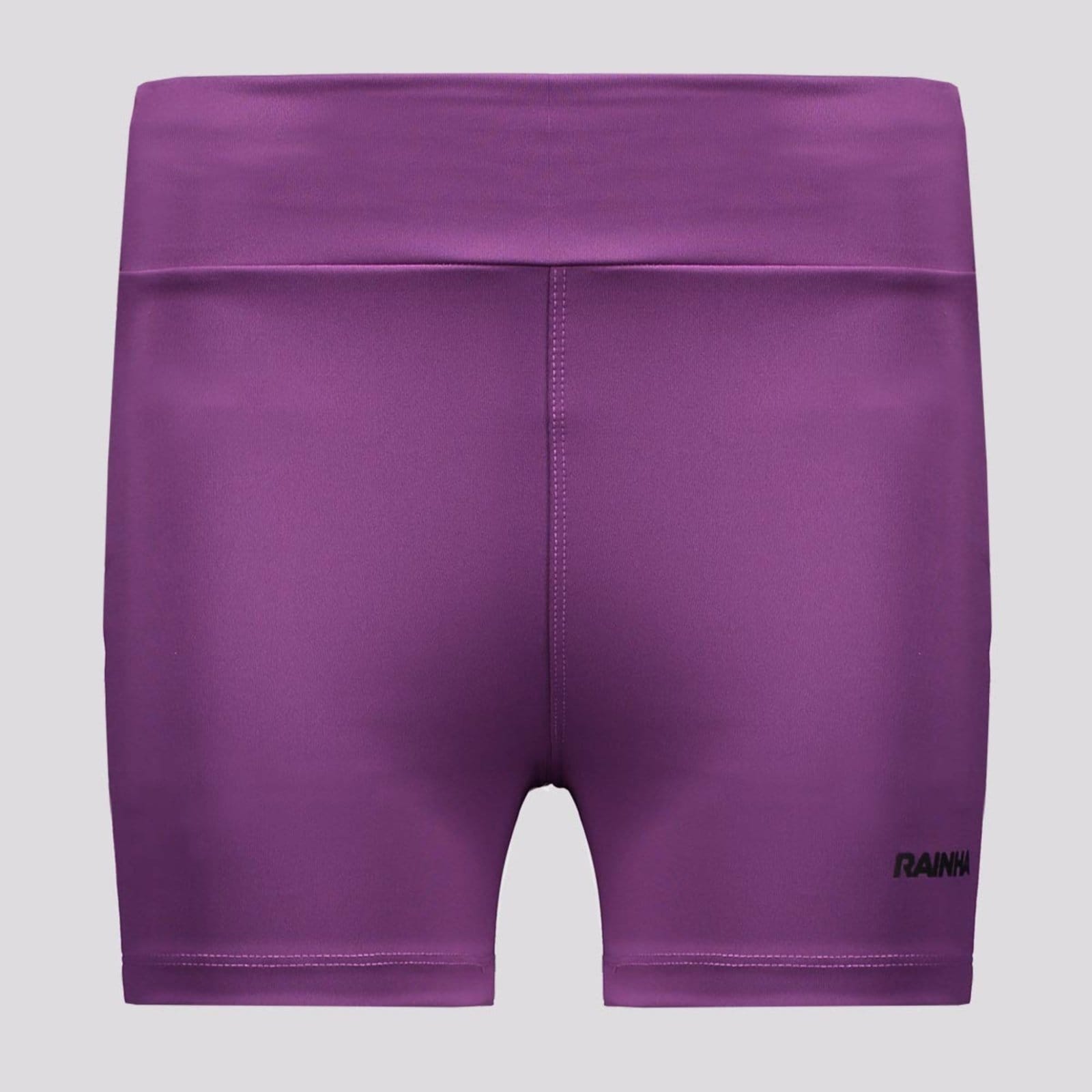 Vista principal Bermuda Rainha UV 50+ Classic Curta Feminina Roxa Rainha roxo