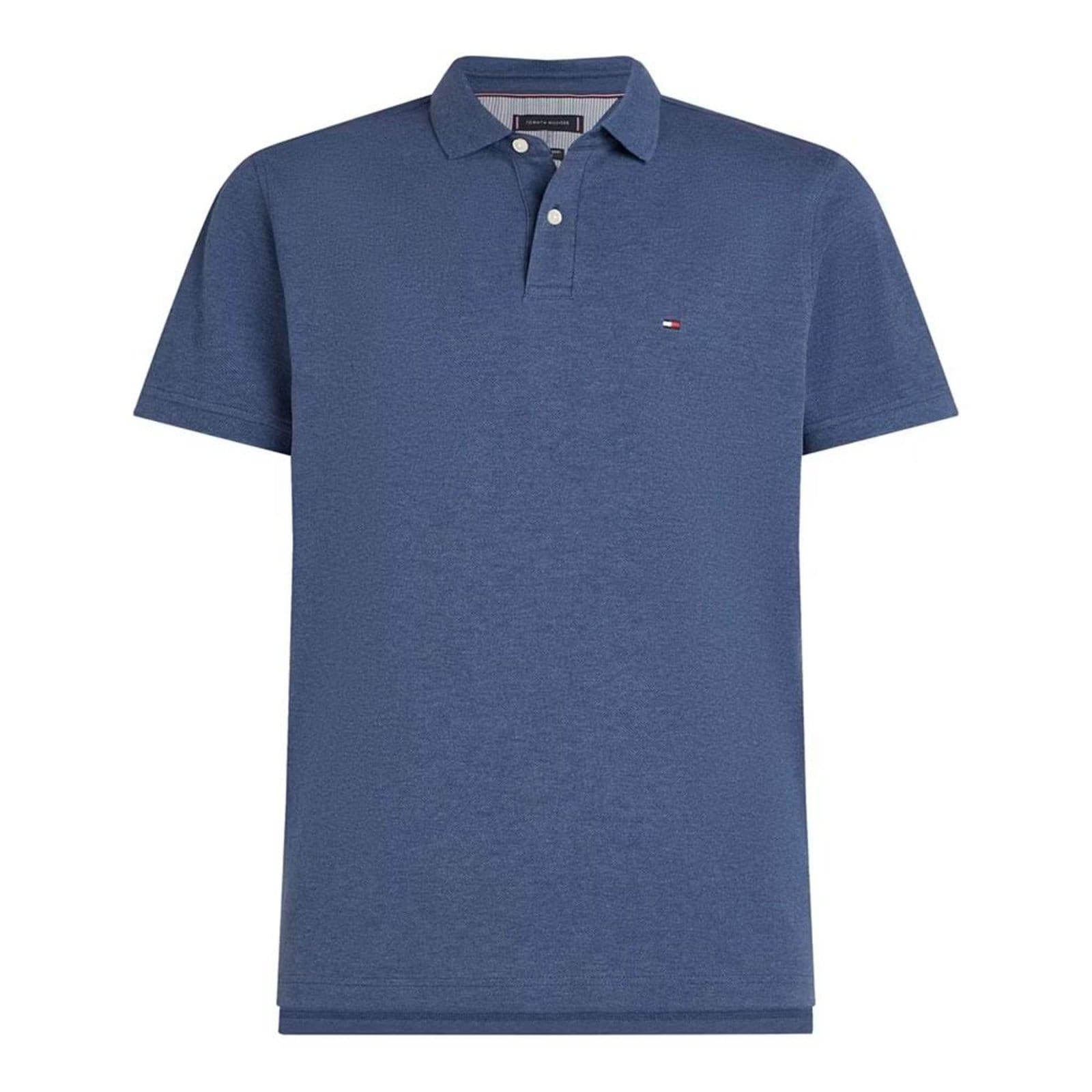 Camiseta Gola Polo Tommy Hilfiger 1985 Regular Azul Petroleo
