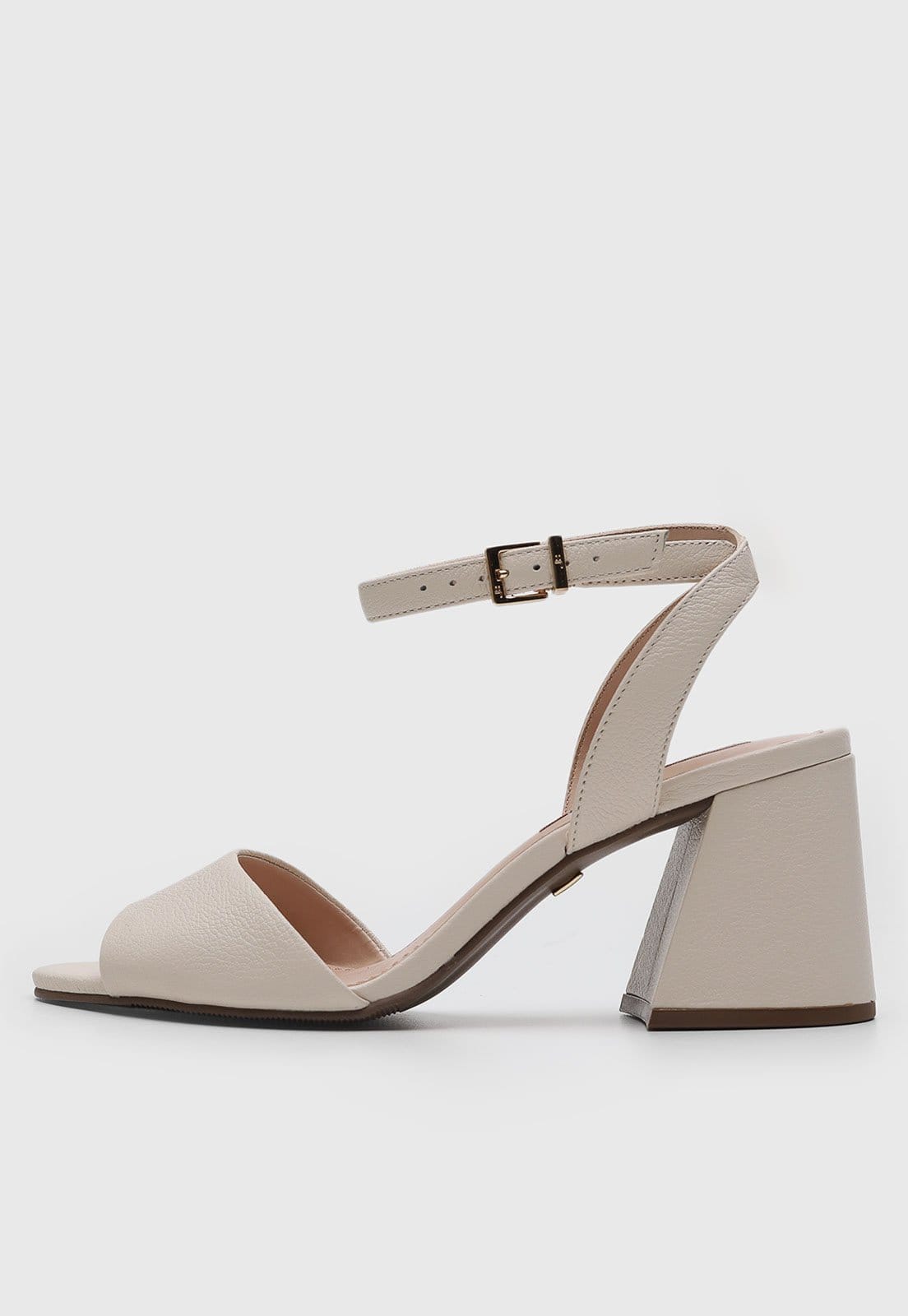 Sandália Feminina Jorge Bischoff Salto Bloco Geométrico