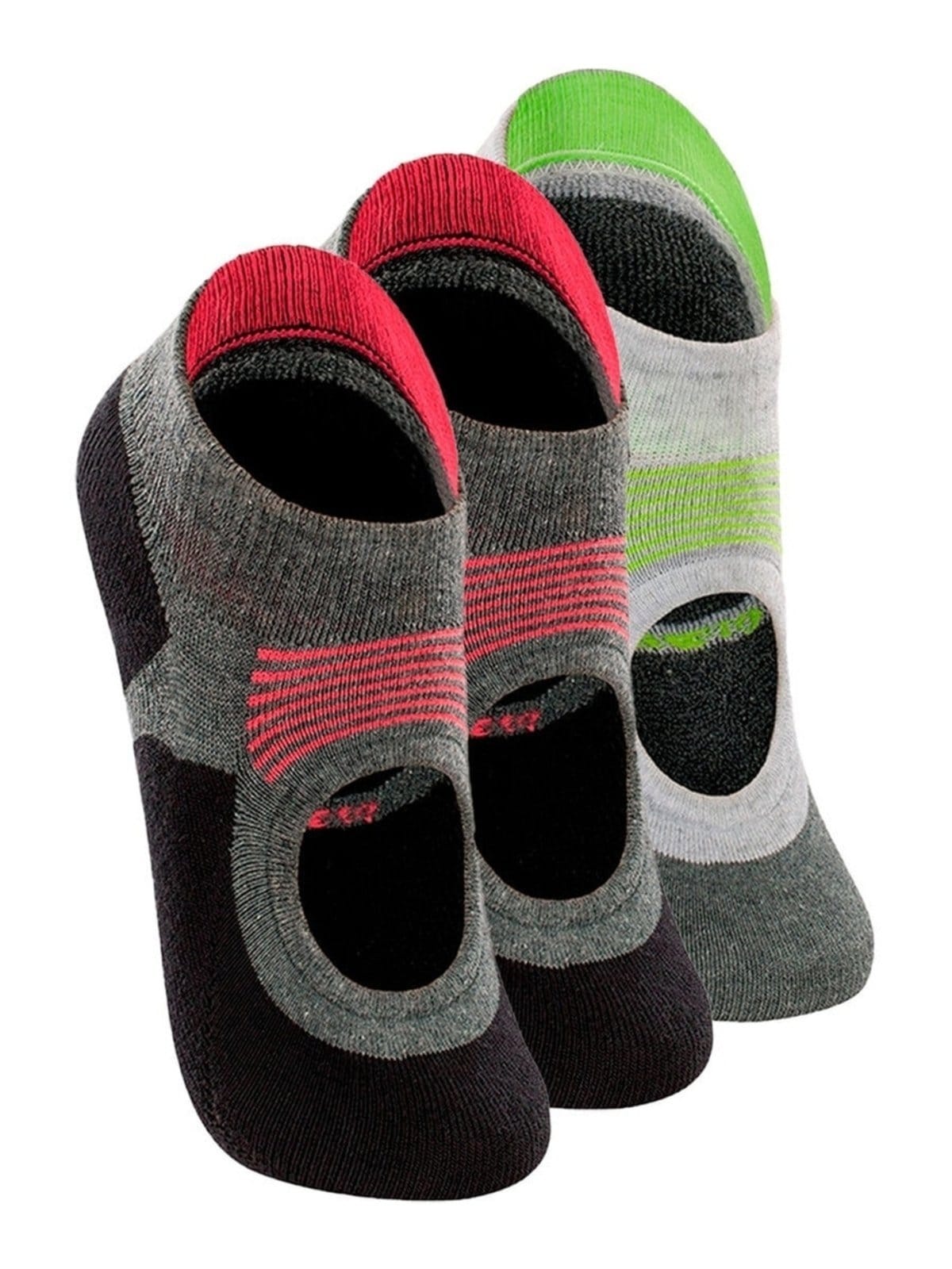 Kit 3 Pares de Sapatilhas Antiderrapante Pilates Lupo