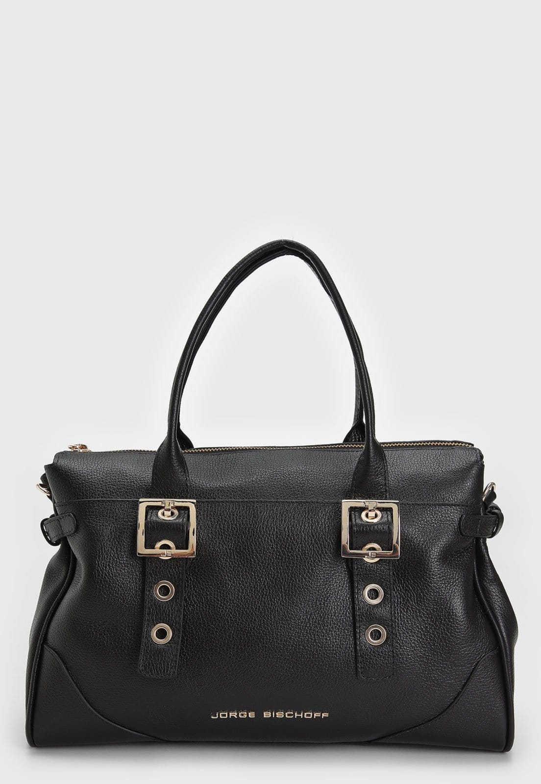 Vista 2 Bolsa Jorge Bischoff Tiracolo Preta Jorge Bischoff preto