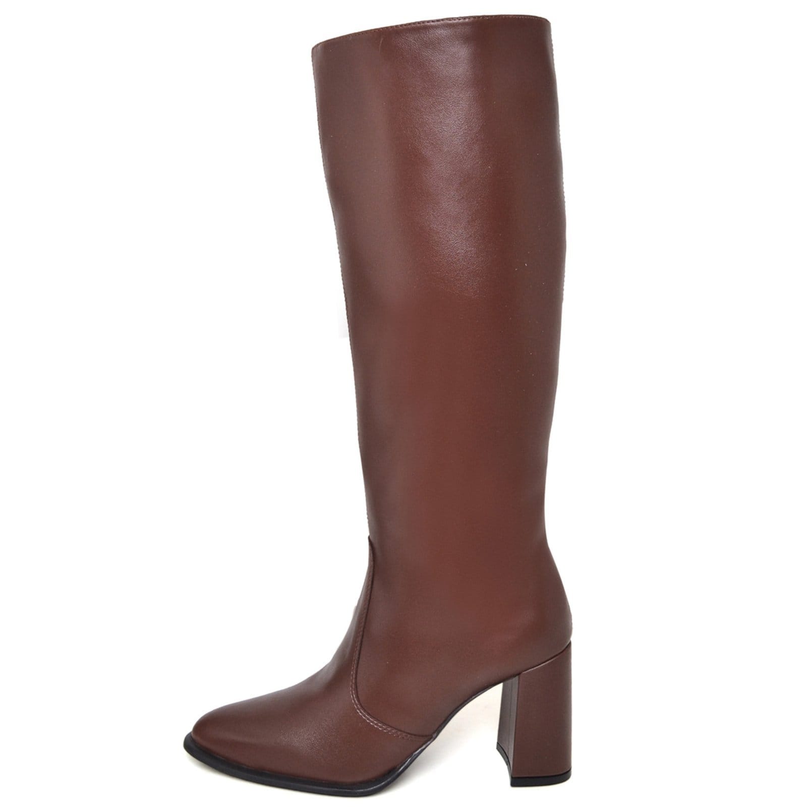 Vista 2 Bota Feminina Cano longo Salto DUBUY 1716FG DUBUY marrom