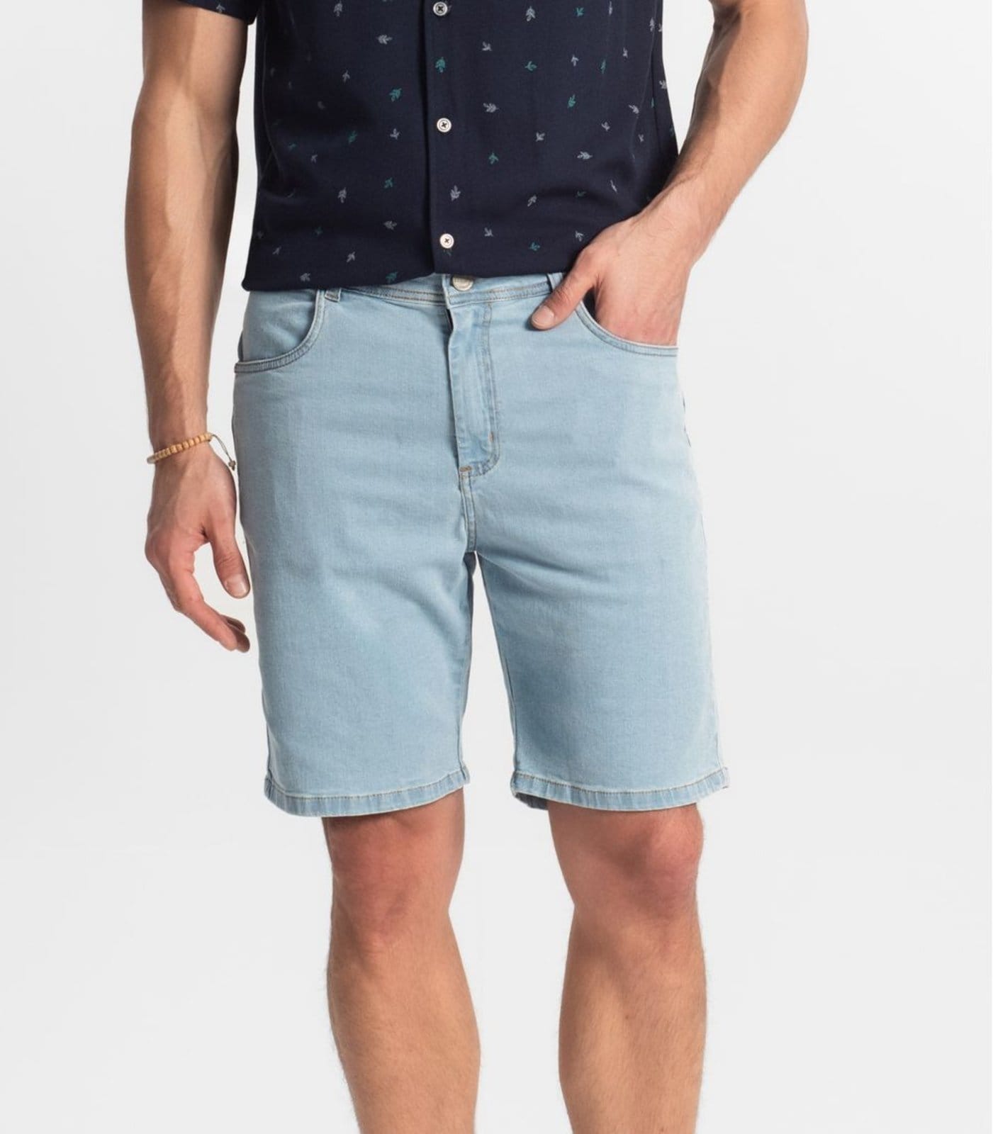 Vista 2 Bermuda Masculina Jeans Diametro DIAMETRO JEANS azul