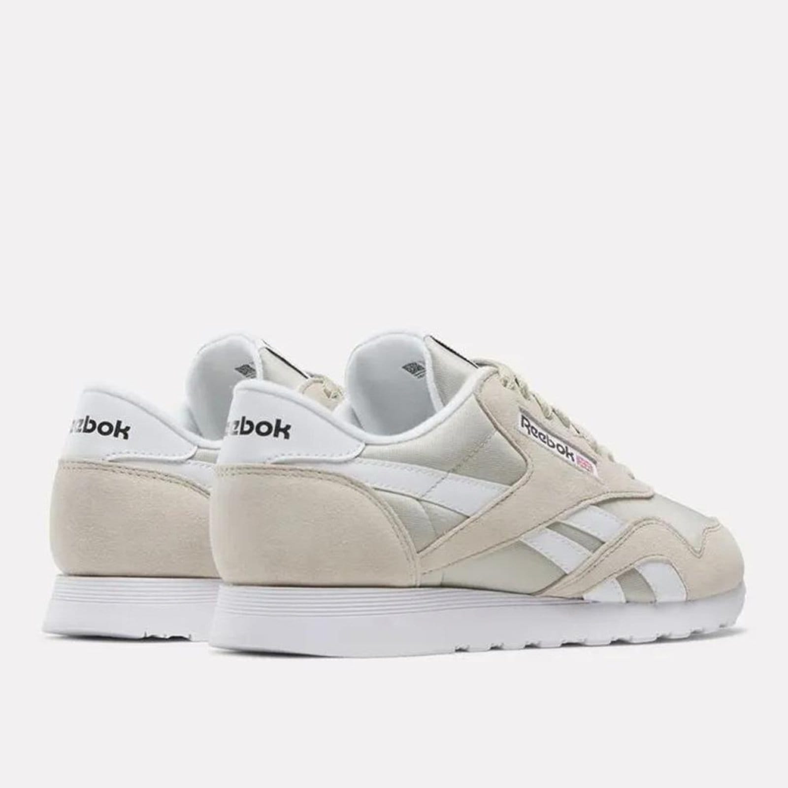 Vista 2 Tênis Reebok CL Nylon Masculino Beige/Beige/White Reebok bege beige