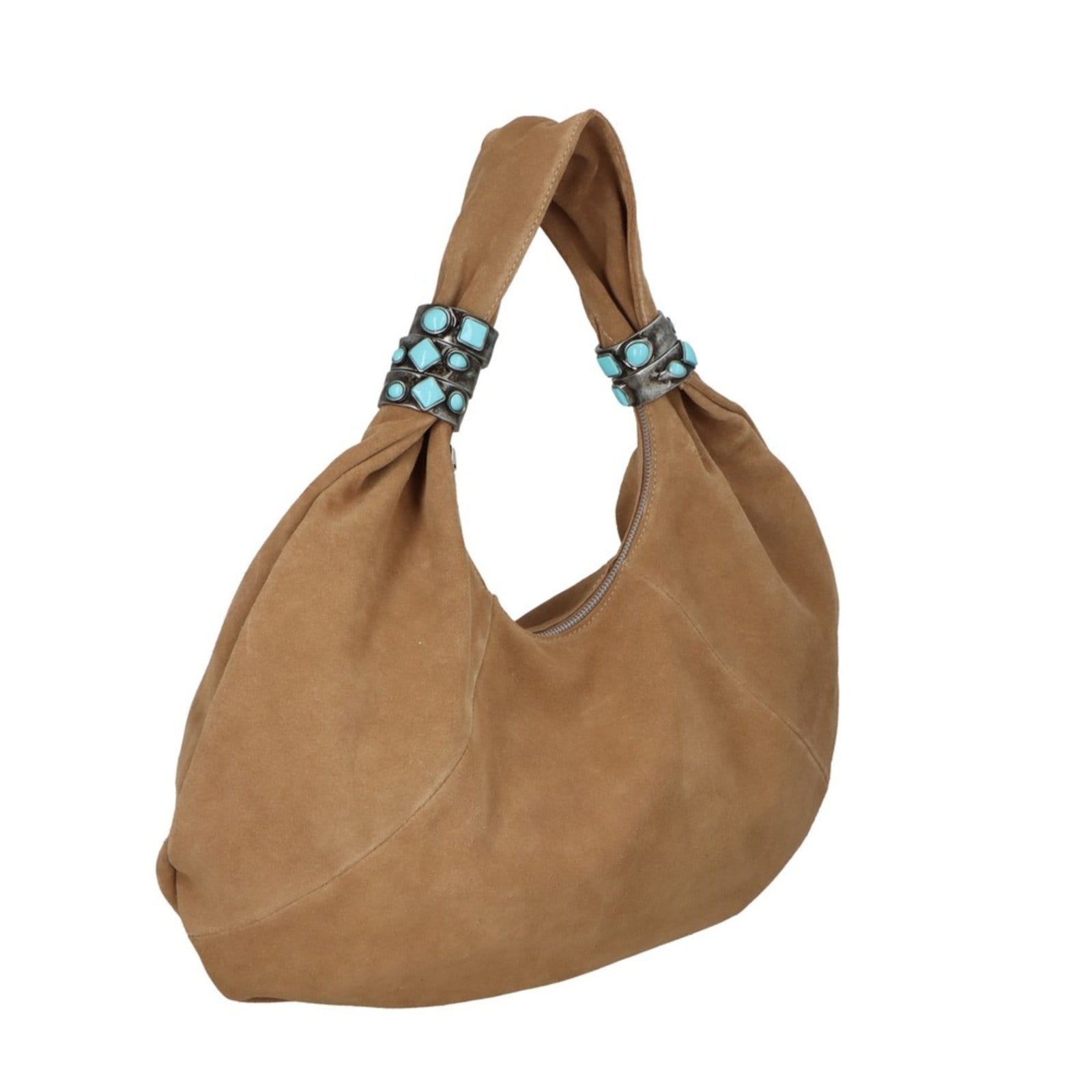 Vista 2 Bolsa Thassia Naves Luiza Barcelos 77771346 Marrom Claro Luiza Barcelos unico