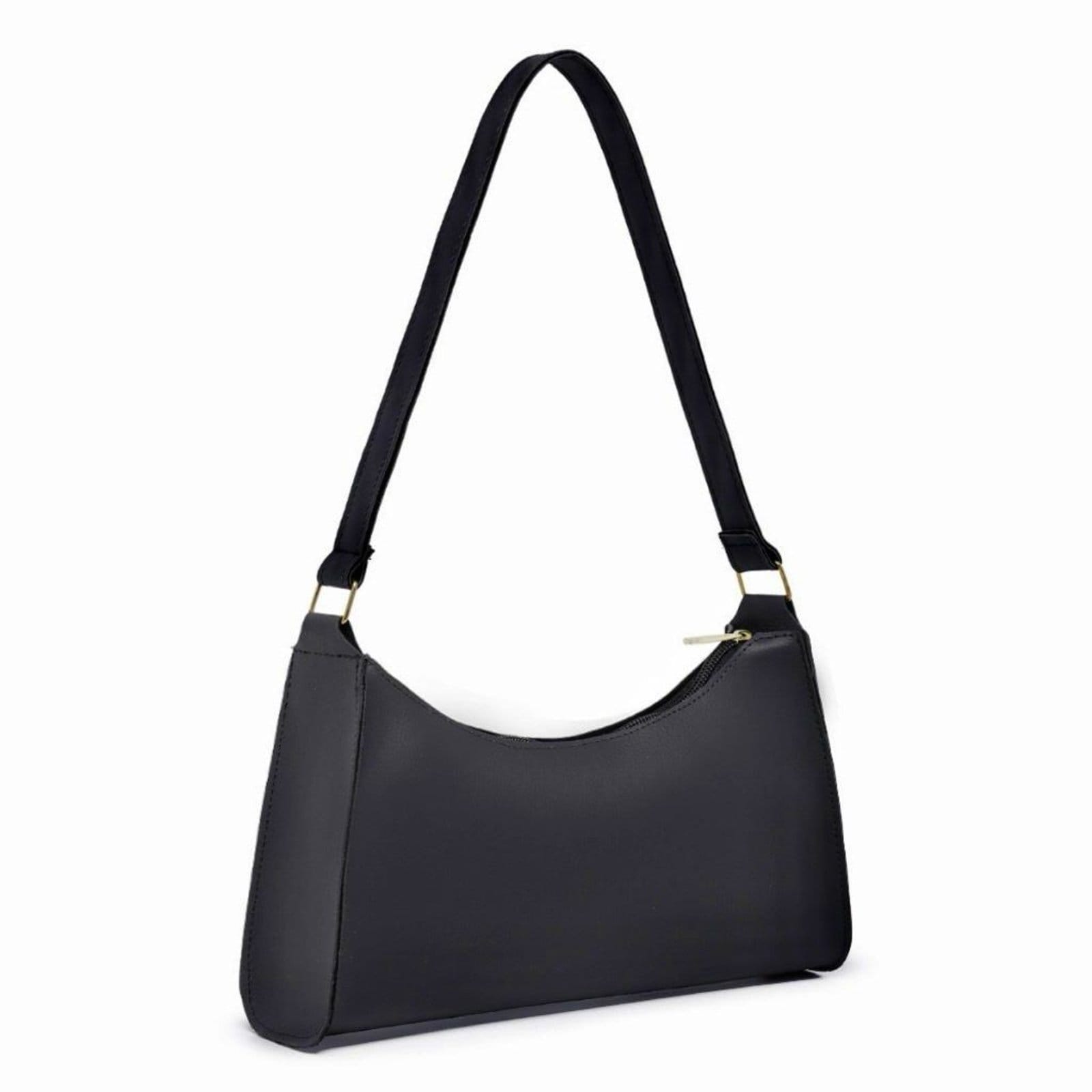 Bolsa Feminina Baguete Pequena Baladinha De Ombro Preta