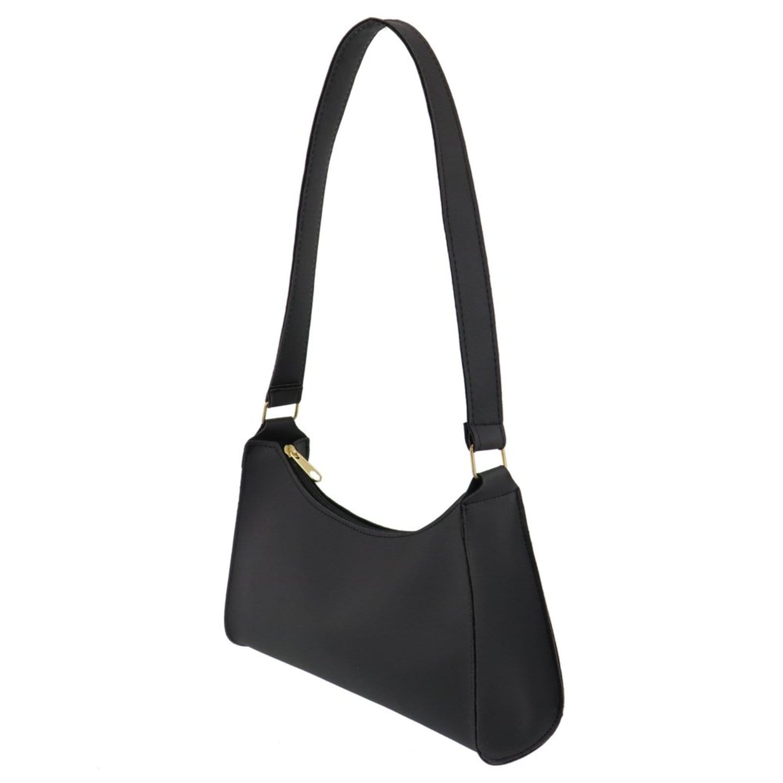 Bolsa Feminina Baguete Pequena Baladinha De Ombro Preta - 2