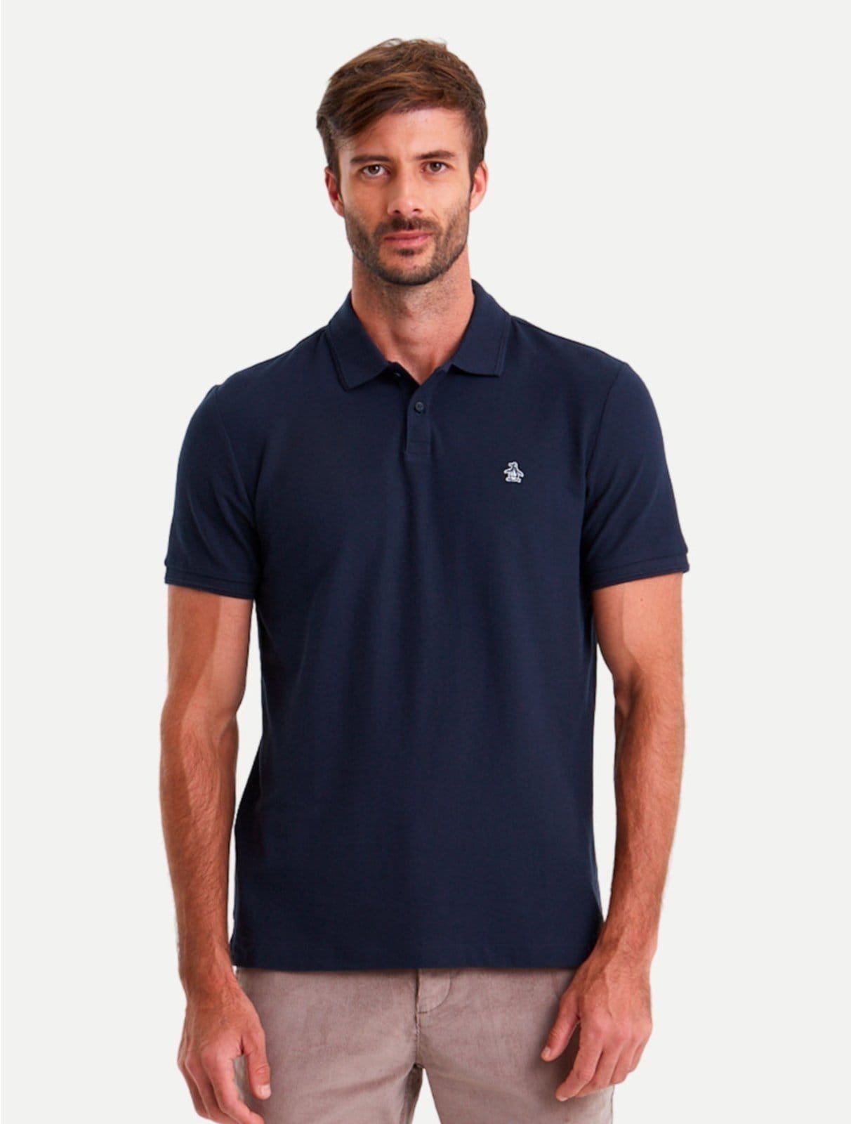 Vista principal Polo Original Penguin Piquet OPKB00050 Marinho Penguin azul