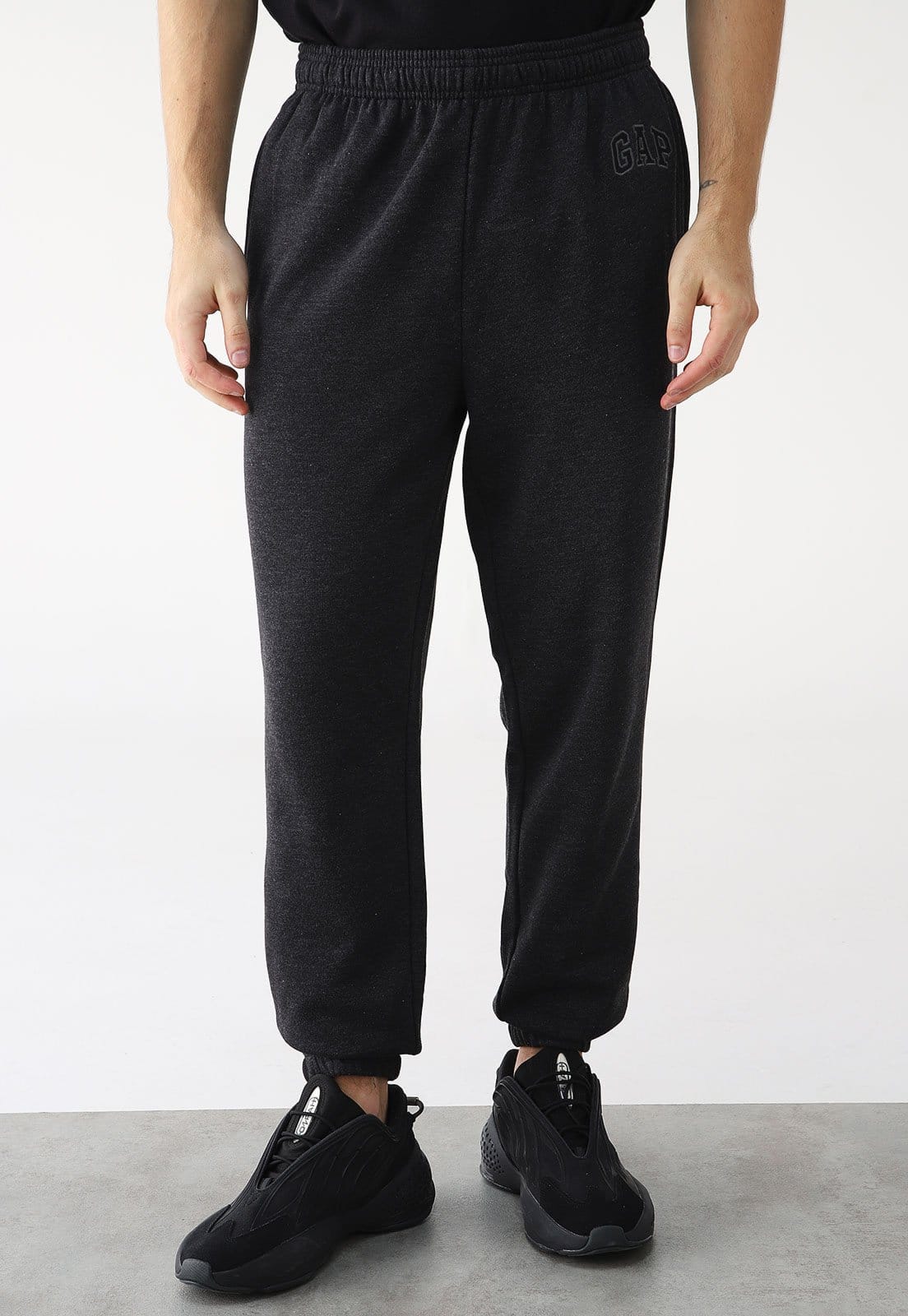 Calça de Moletom GAP Jogger Logo Preta