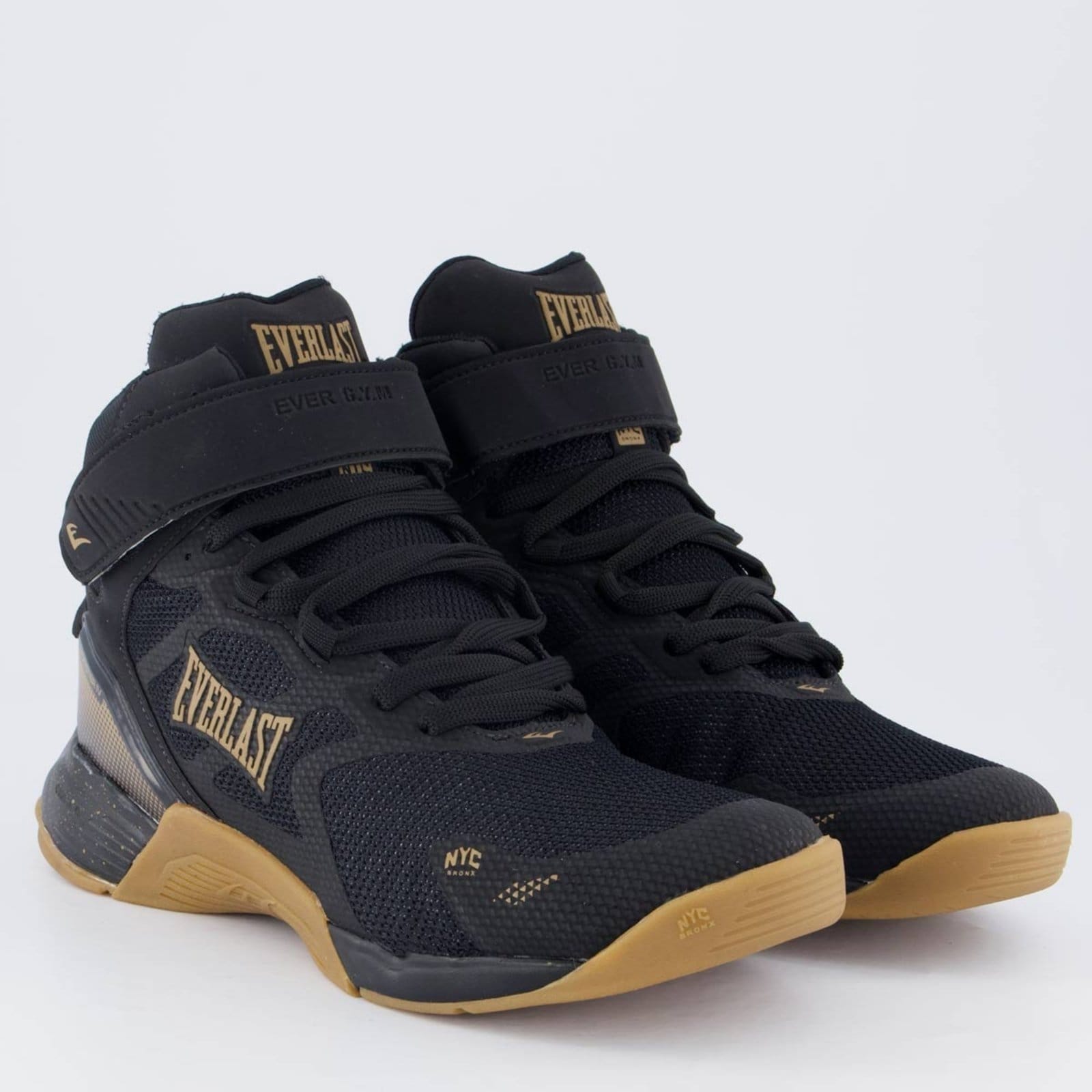 Vista 2 Tênis Everlast Monster 4 e Marrom Everlast preto