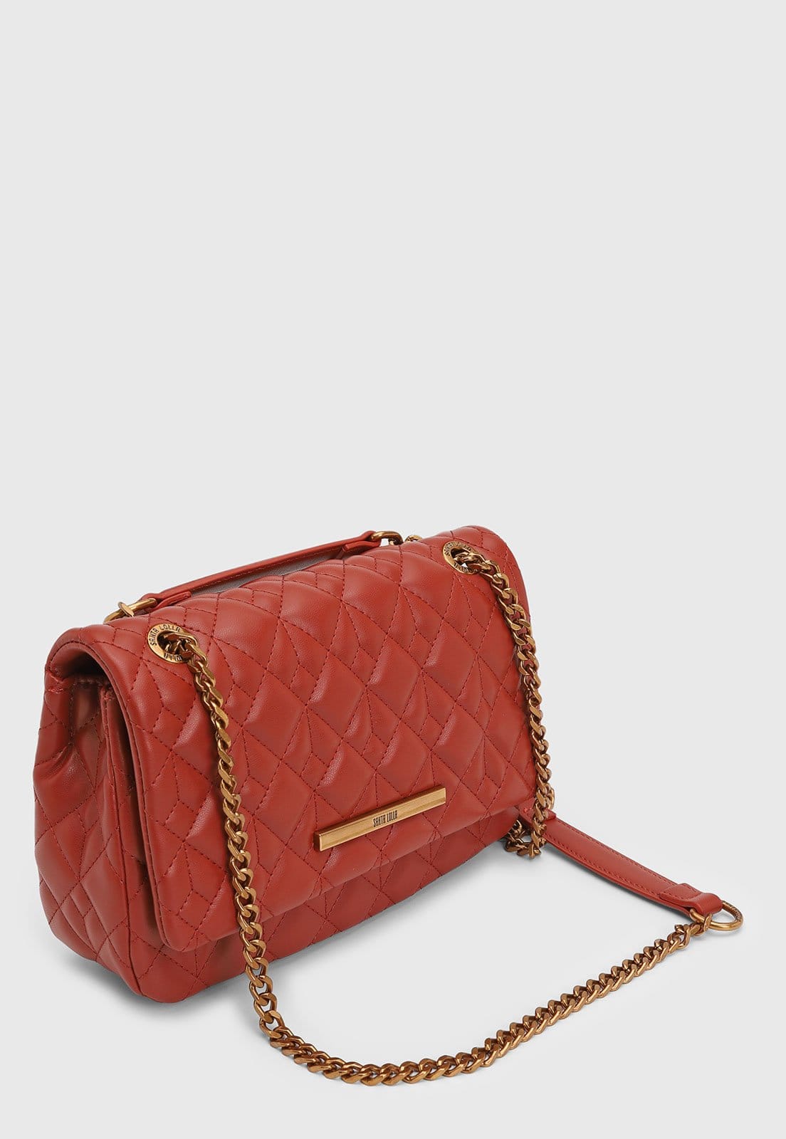 Vista 2 Bolsa Feminina Santa Lolla Matelassê Vermelha Santa Lolla vermelho