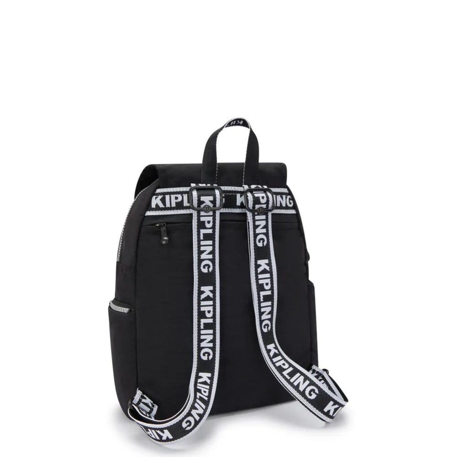 Vista 2 Mochila Kipling City Zip S Glorious Silver Kipling preto silver