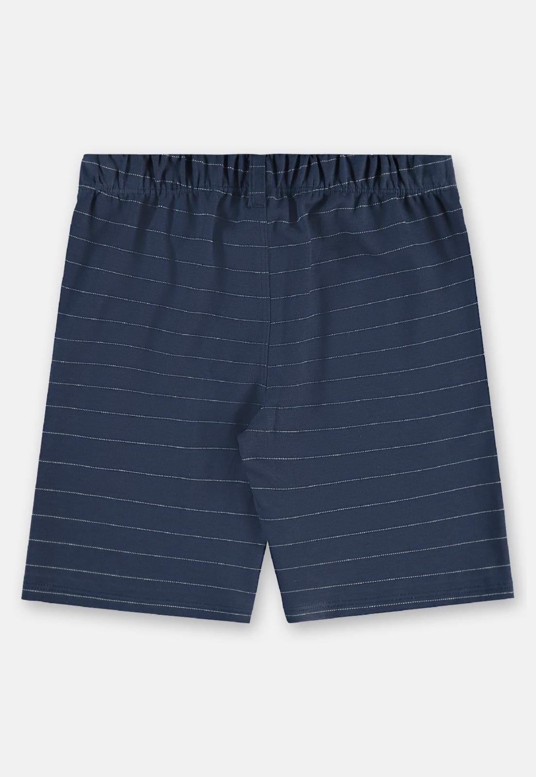 Vista 2 Infantil - Bermuda Malha Risca Giz Up Baby Up Baby azul