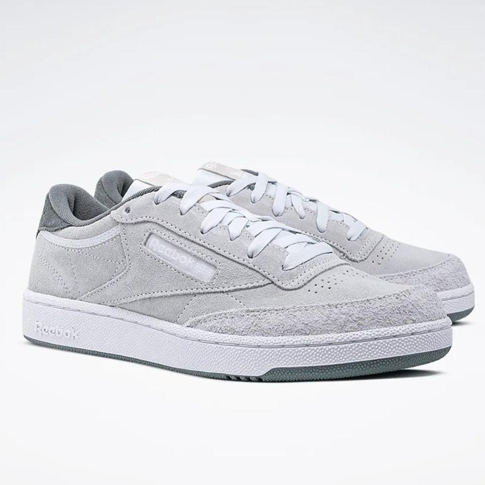 Vista 2 Tênis Reebok Club C 85 Unissex Moon/Fog/Stone Reebok cinza