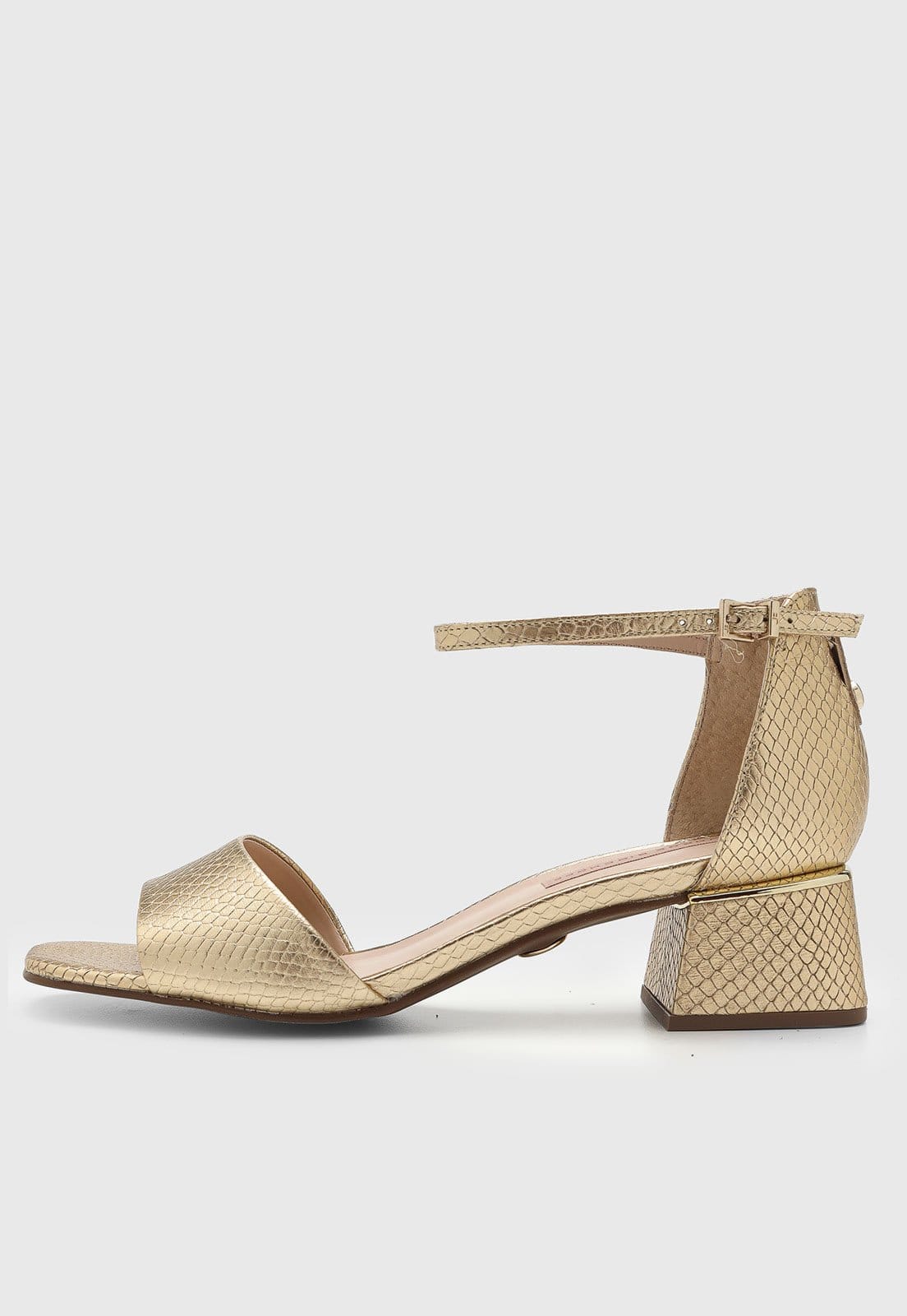 Sandália Feminina Jorge Bischoff Bico Quadrado