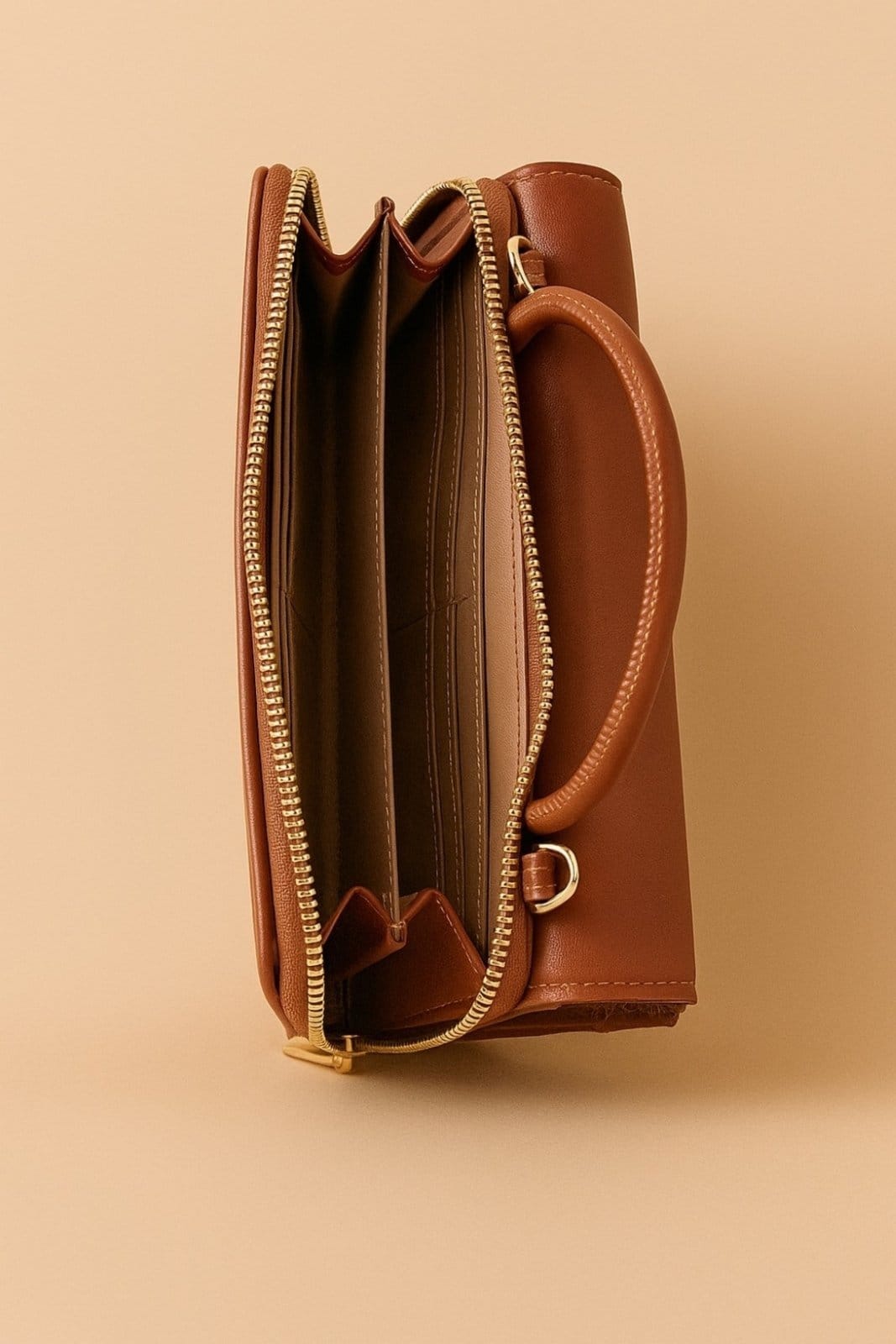 Vista 2 Bolsa de Mão Pequena D Bell Outlet Fashion Lisa D BELL OUTLET FASHION marrom