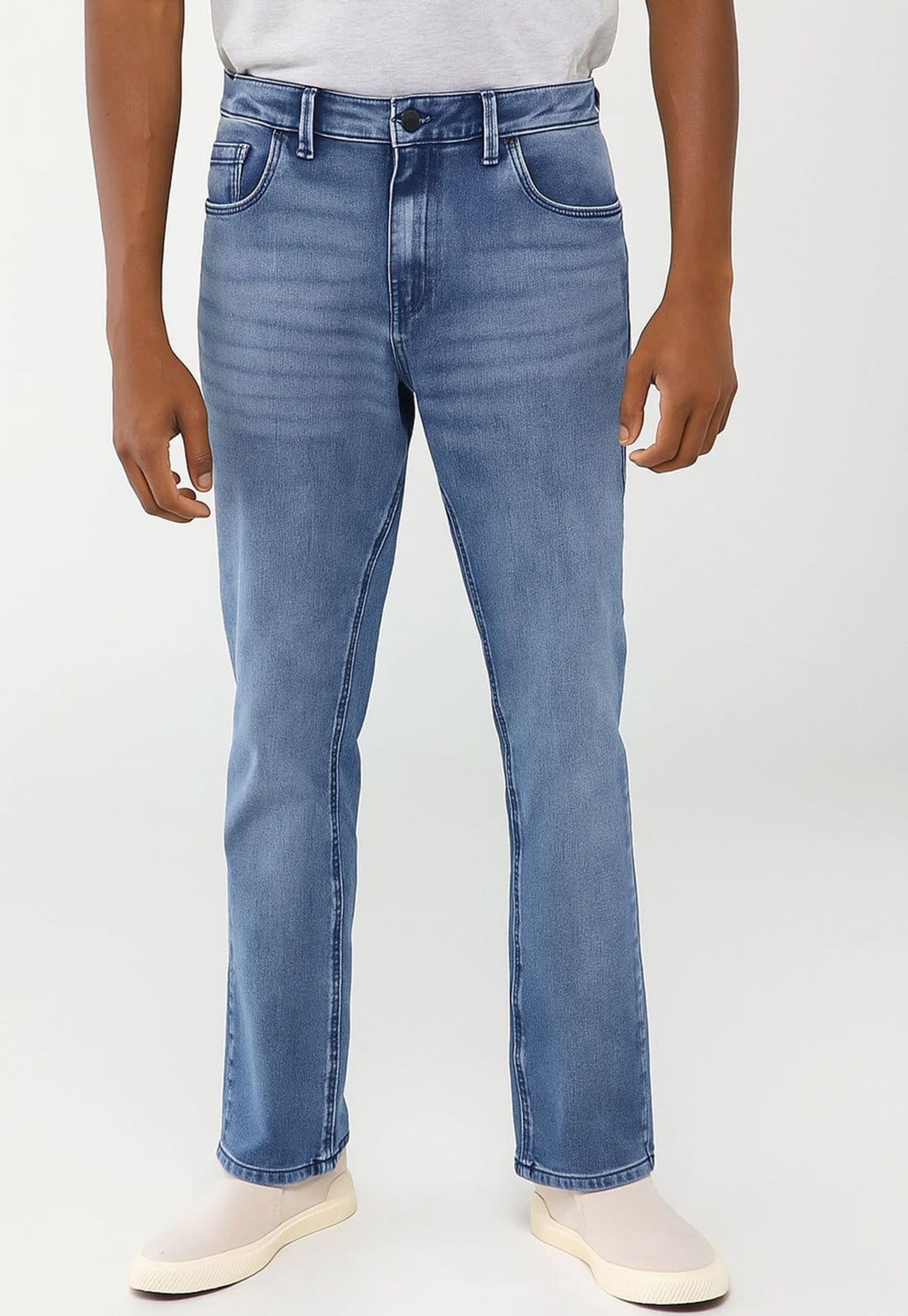 Calça Jeans Masculina Dudalina Slim Bi-elástico Média
