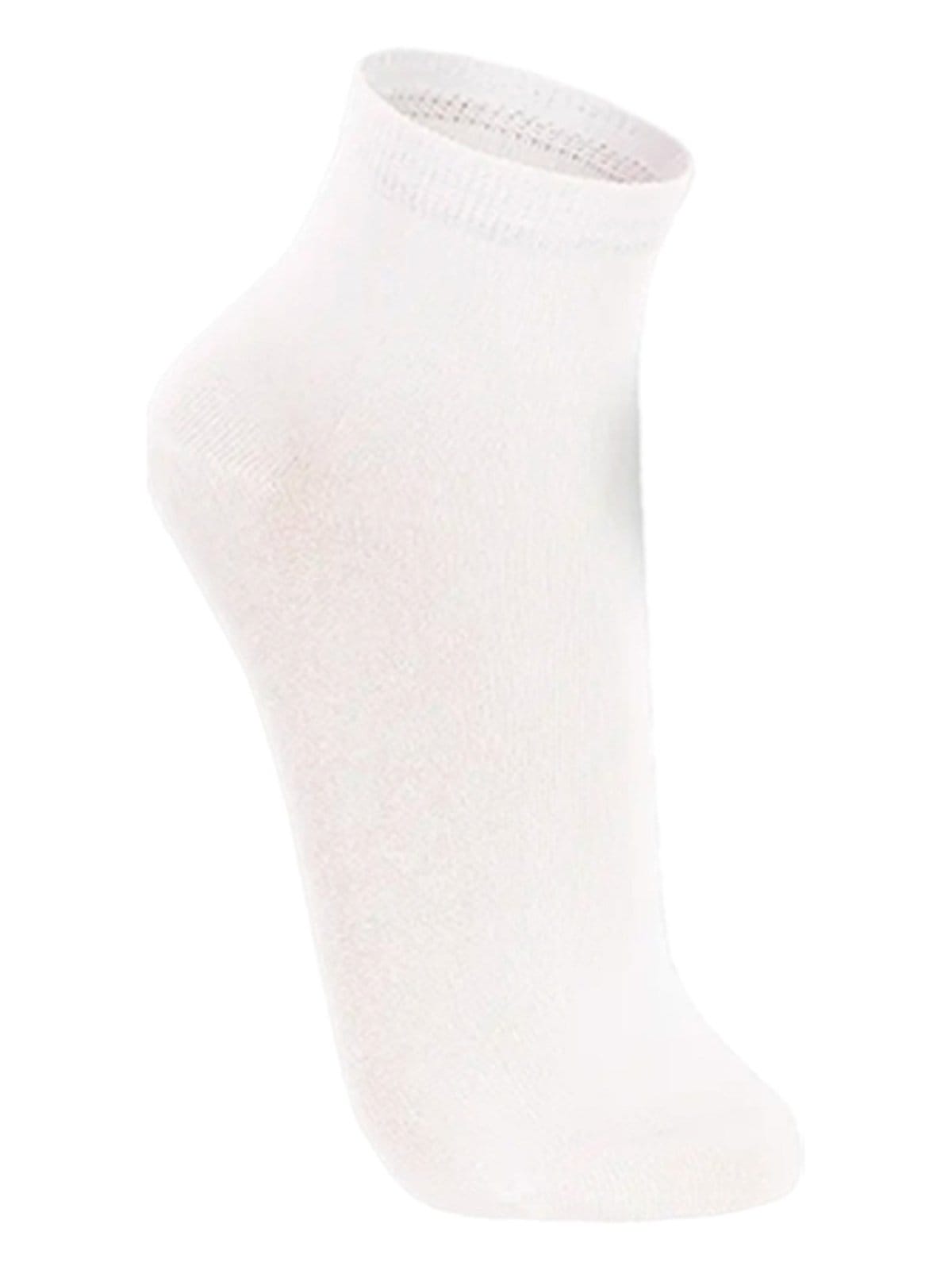 Vista 2 Kit com 4 Pares de Meias Cano Médio Lupo Lupo branco