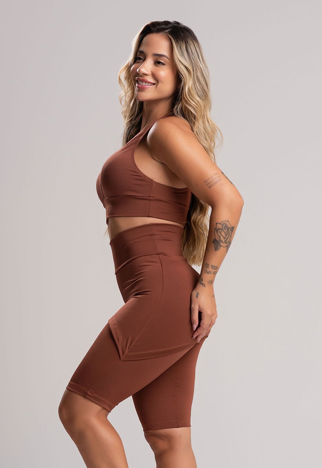 Bermuda MVB Modas Ciclista Saia Tapa Bumbum Cintura Alta