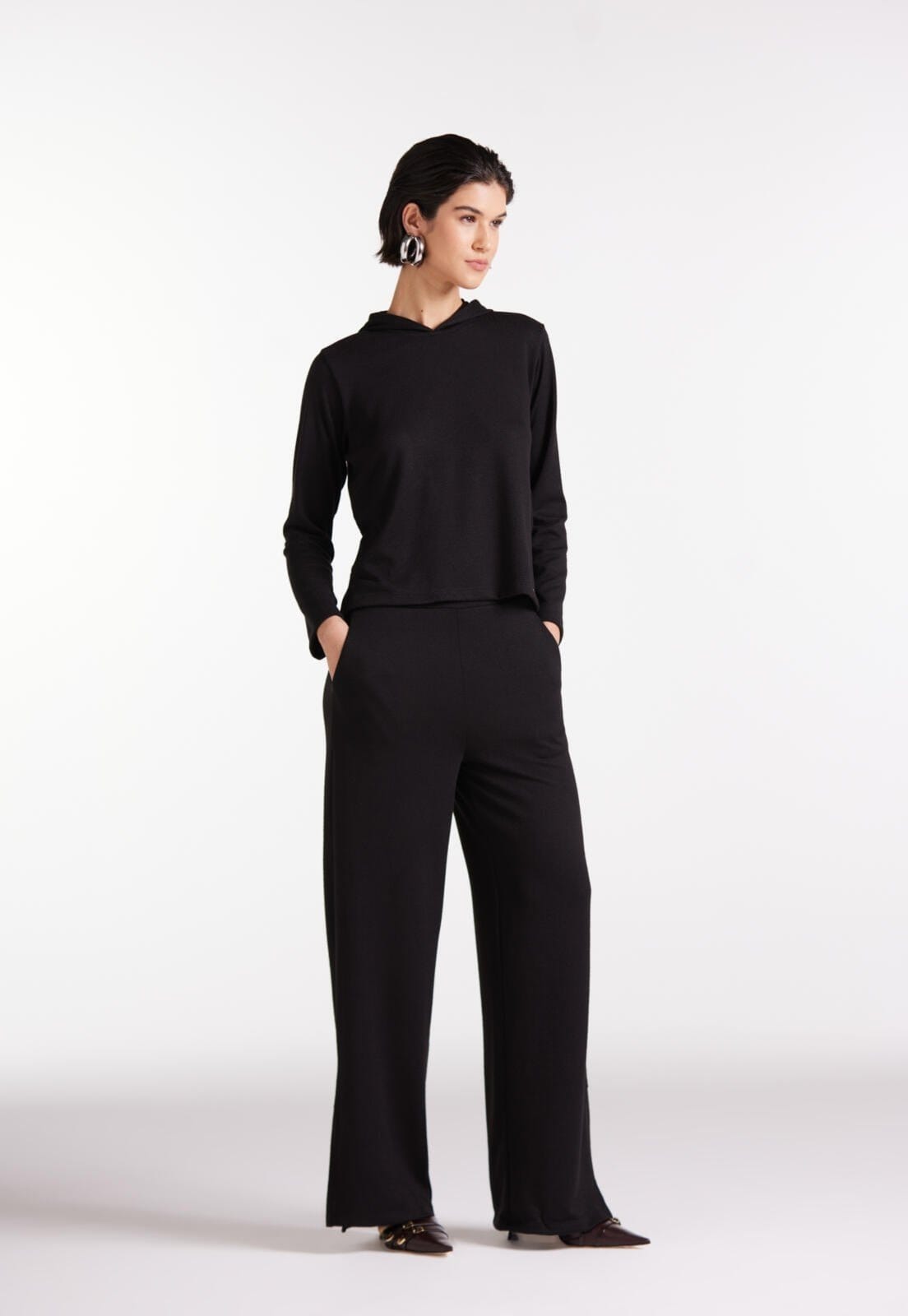 Vista 2 Calça Comfy Malha Tricot Traymon Traymon preto