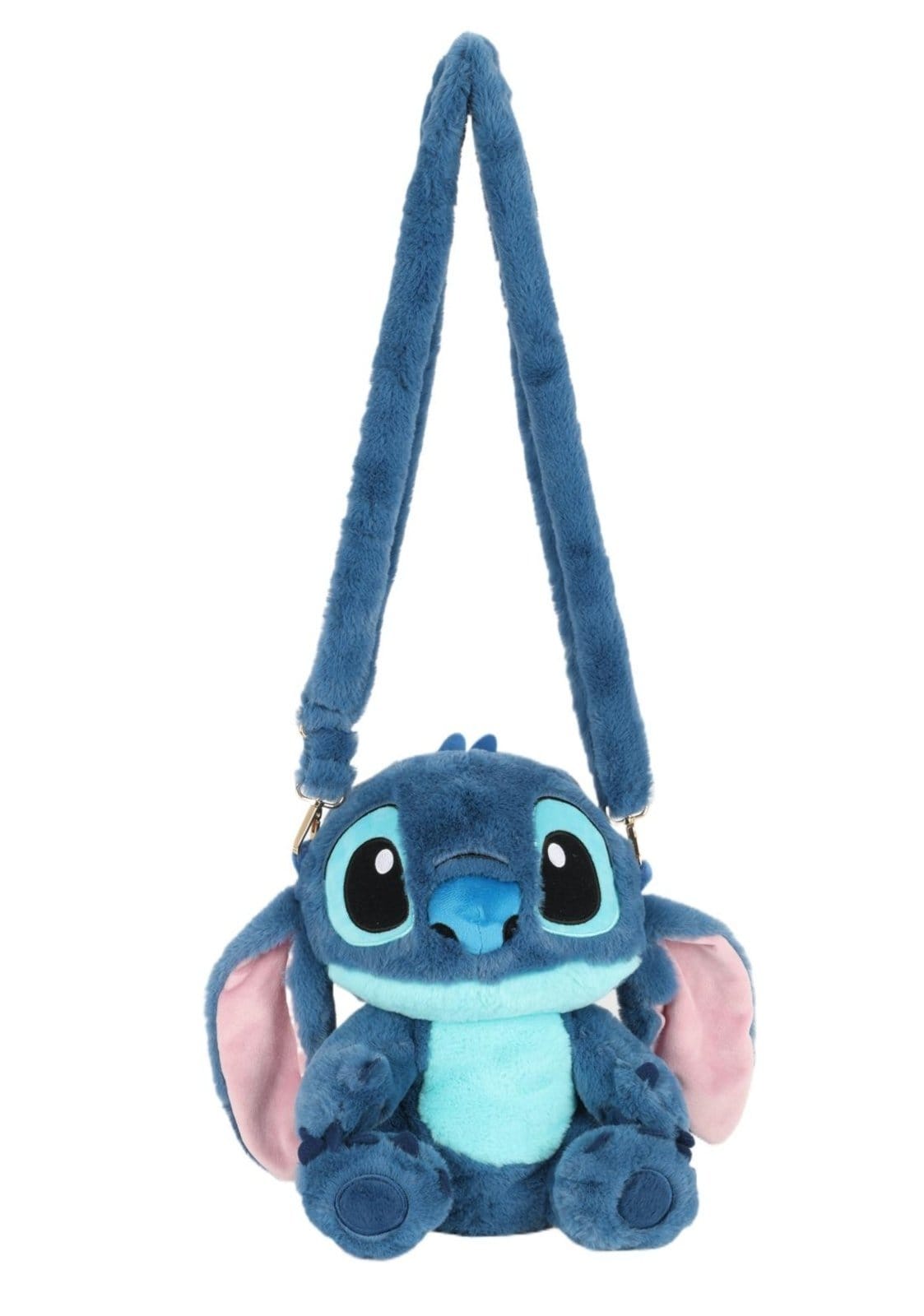Vista 2 Infantil - Mochila de Costas Pequena Juvenil Stitch 3D Dsiney Luxcel azul
