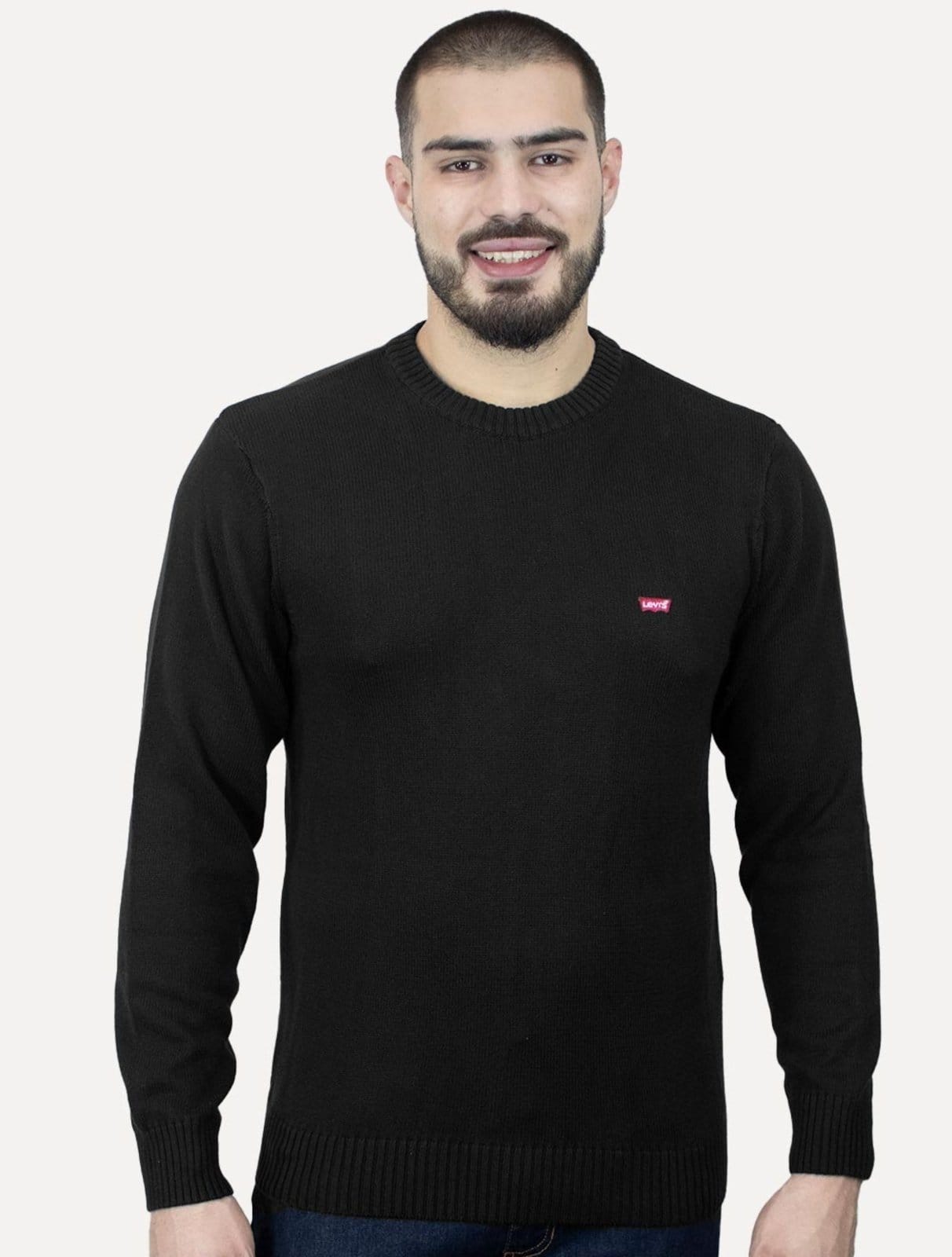 Vista principal Moletom Levis Masculino Crewneck Original Housemark Levis preto