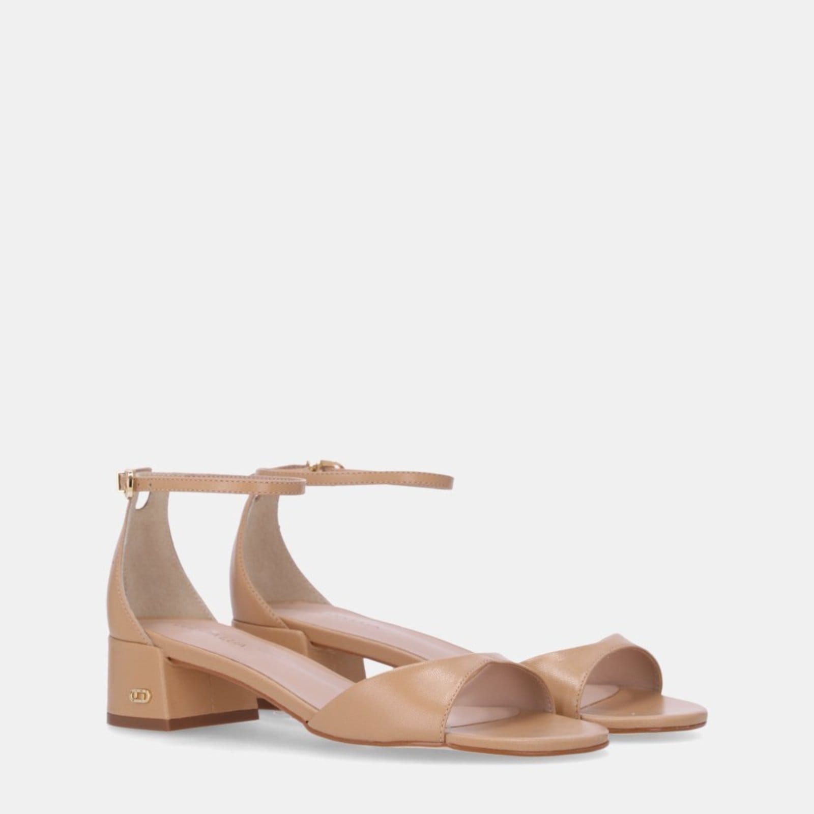 Vista 2 Sandália Salto Luz da Lua - 80880001 Luz Da Lua Luz Da Lua bege