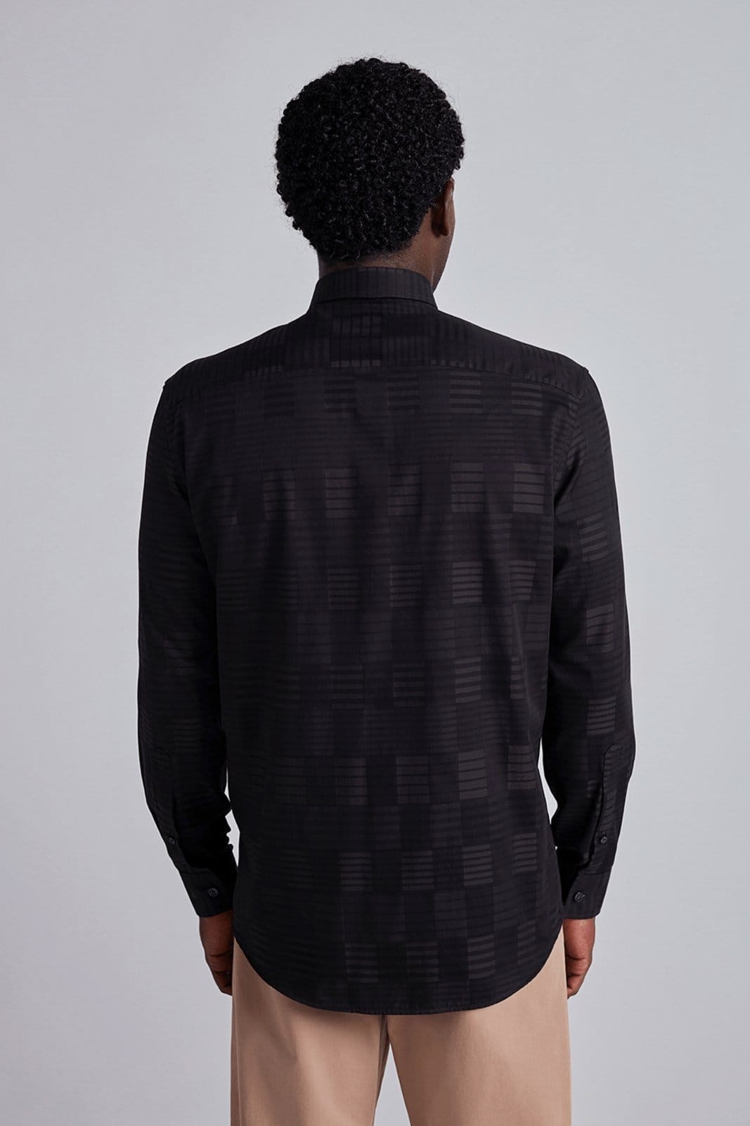 Vista 2 HIGHSTIL Camisa Comfort Listrada Oliva HIGHSTIL verde