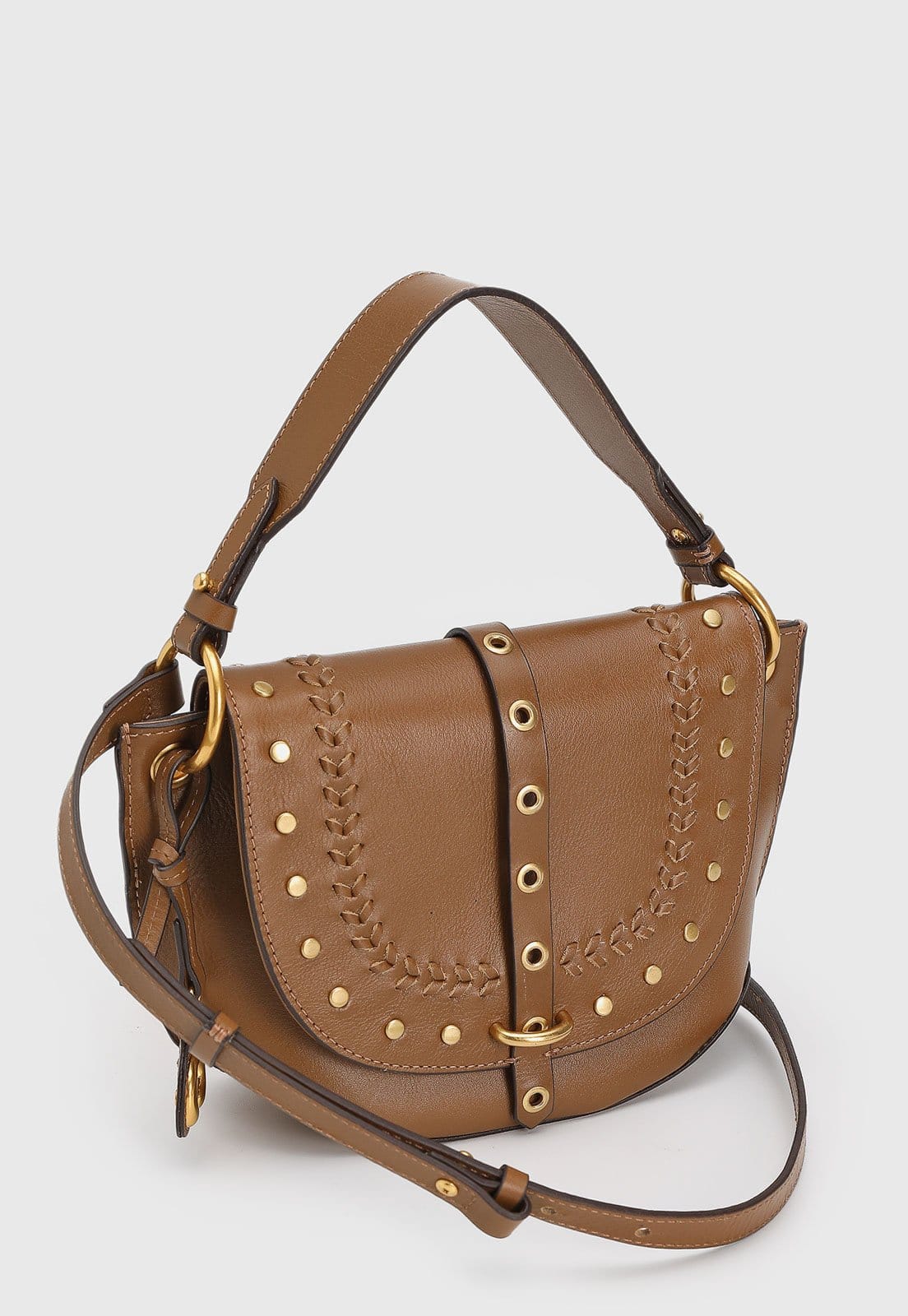 Vista 2 Bolsa Feminina Vicenza Trançada Marrom Vicenza caramelo