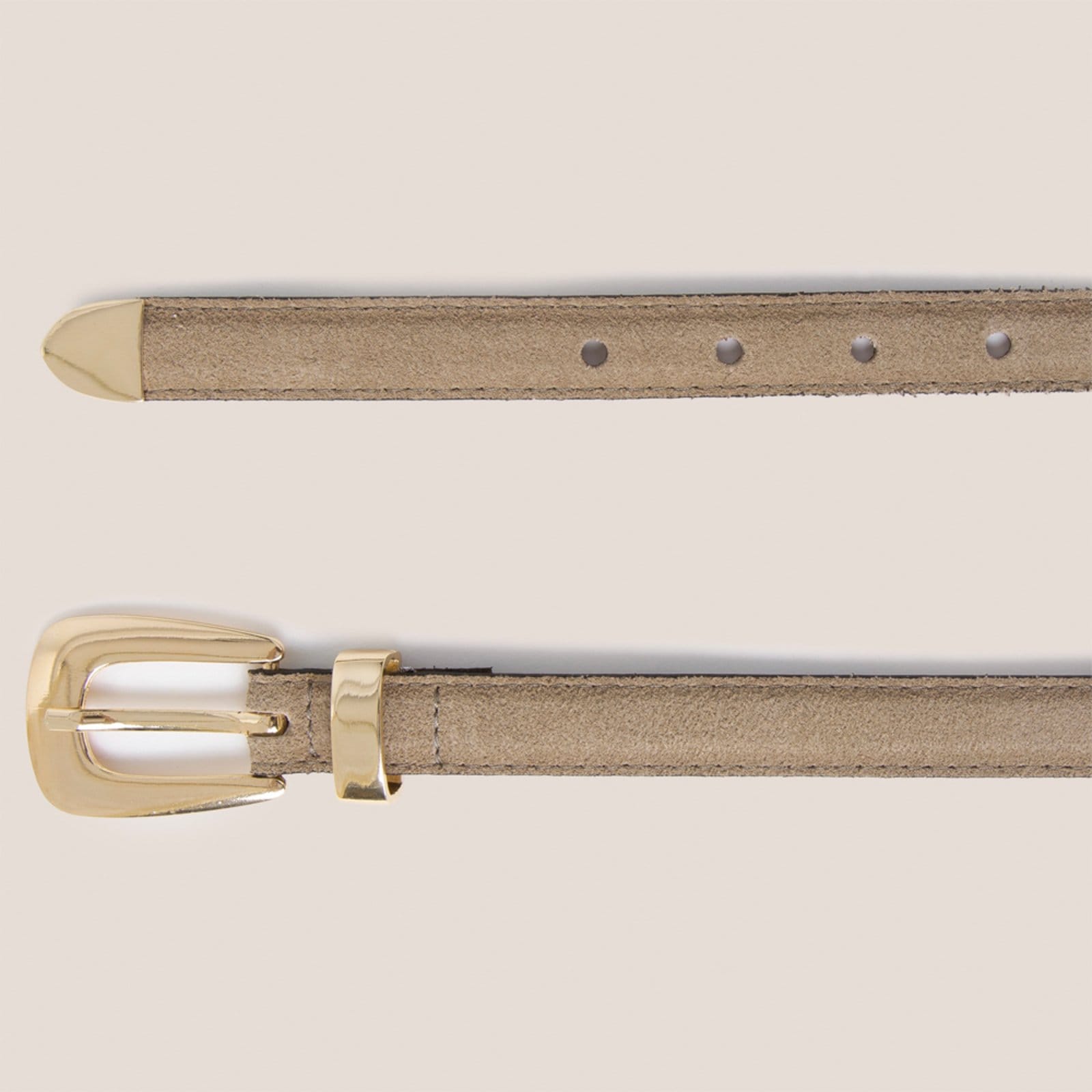 Vista 2 Cinto Dudalina Bruna Ve26 Feminino Dudalina bege