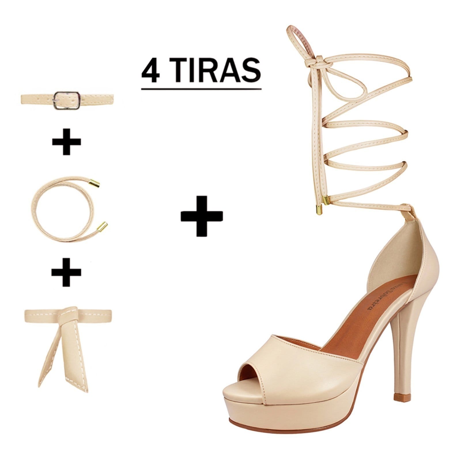 Meia Pata Troca Tira Salto Alto Fino Luiza Sobreira Mod. 2193-2