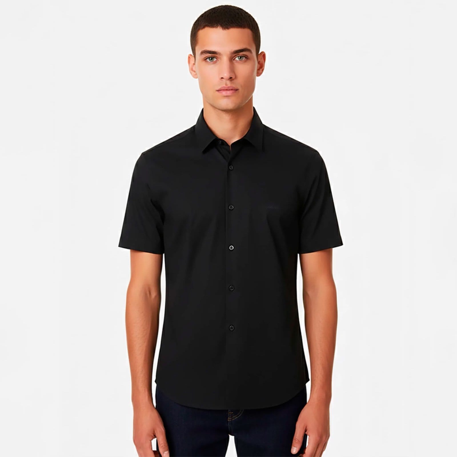 Camisa John John Slim Black Pr26 Preto Masculino