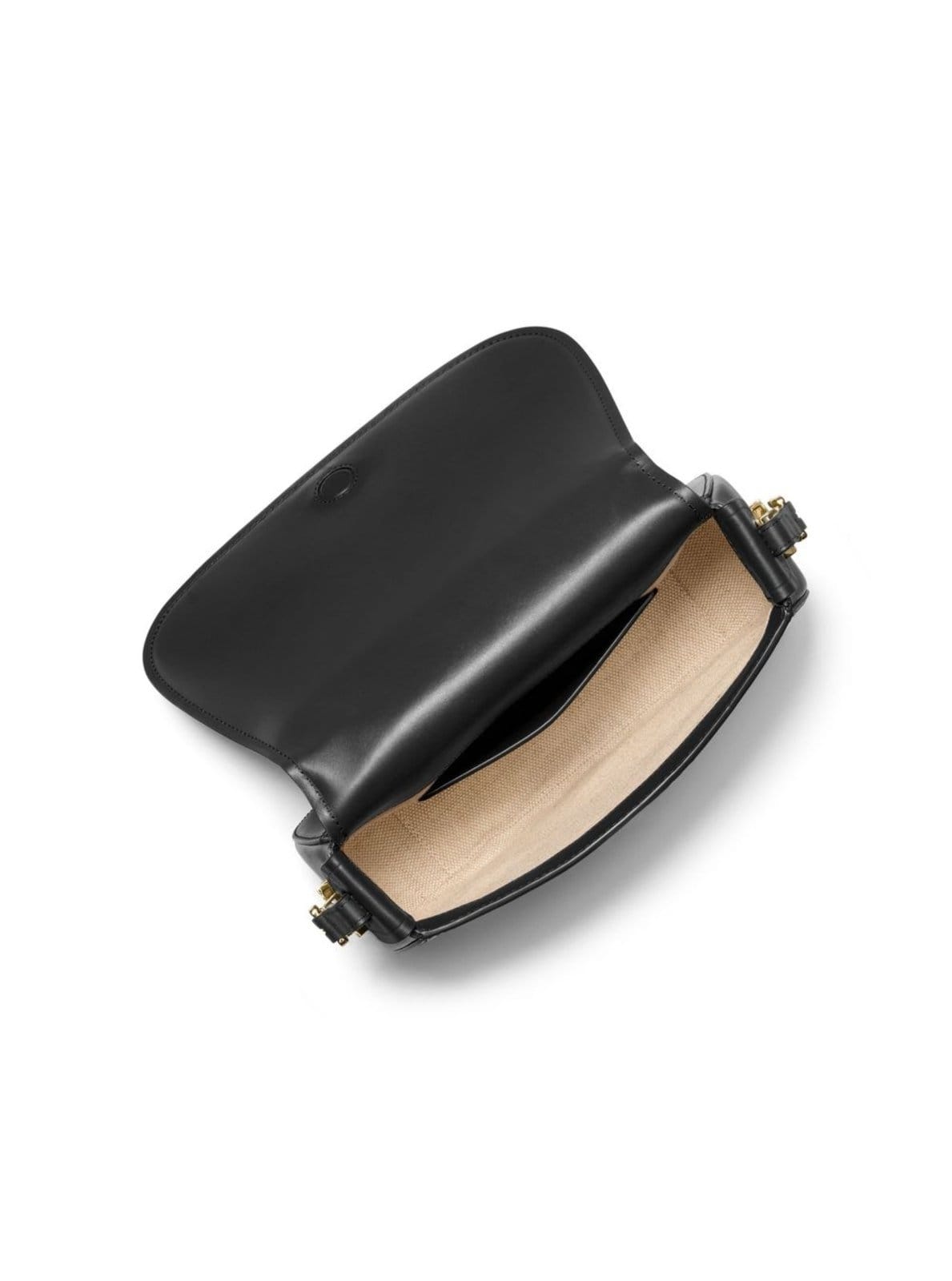 Vista 2 Bolsa Transversal Lydia Média De Couro 30R5GL0M2L001 Michael Kors preto