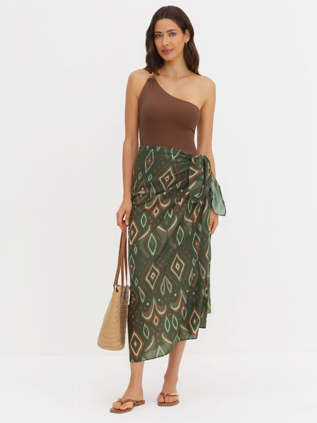 Vista 2 Bolsa de Palha Sintética Natural Noruega Principessa bege natural