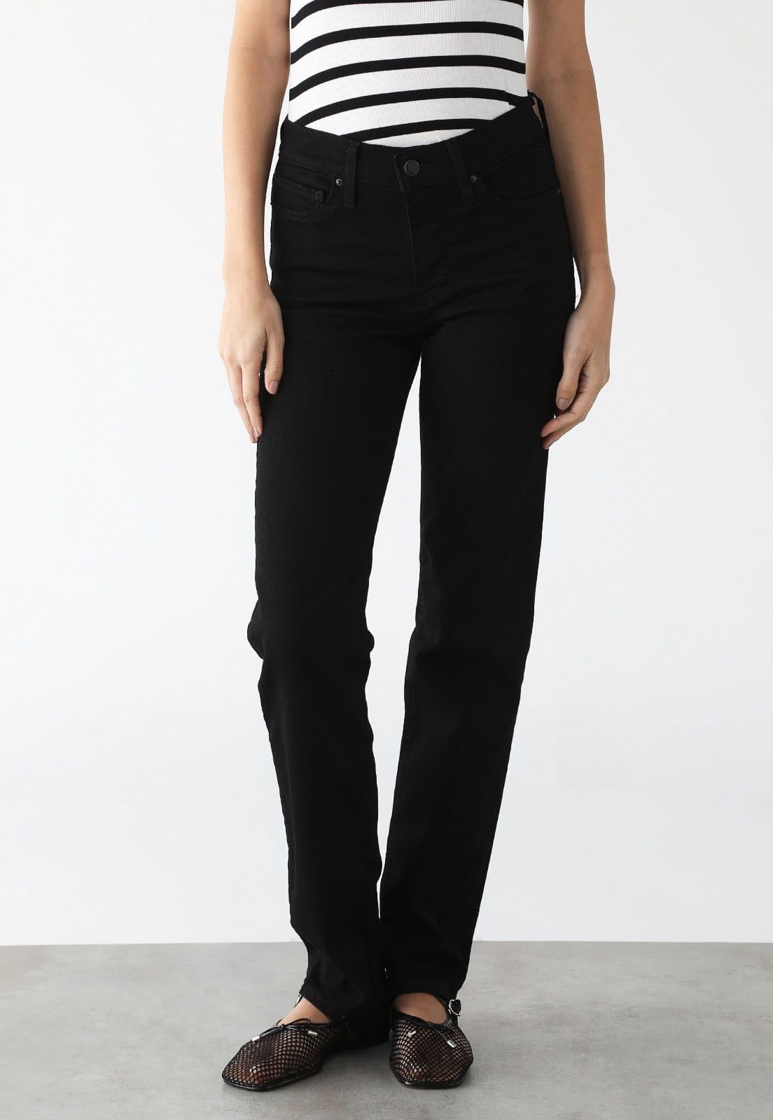 Calça Jeans Levis Reta 314 Shaping Preta