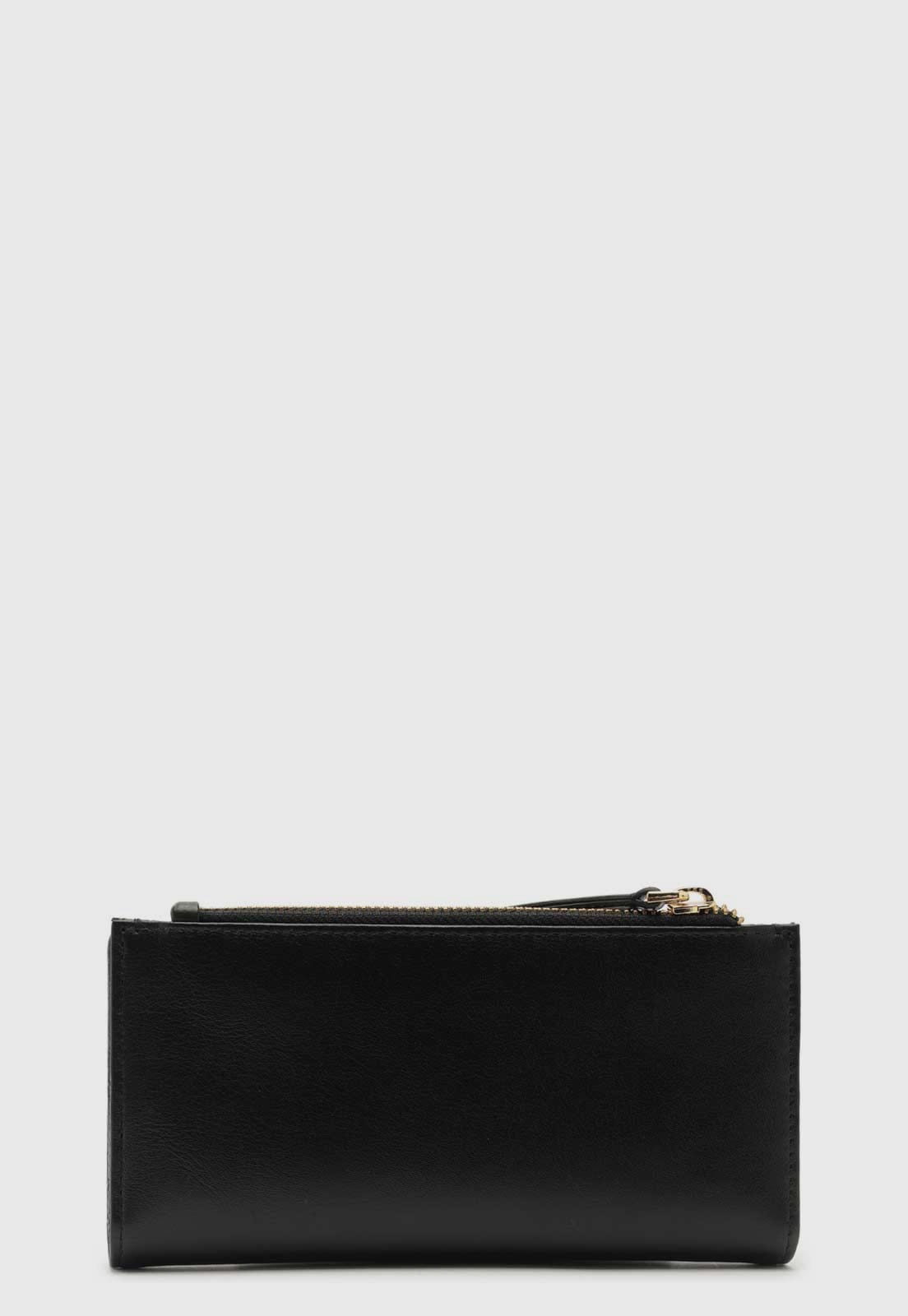 Vista 2 Carteira Arezzo Acabamento Liso Preta Arezzo preto